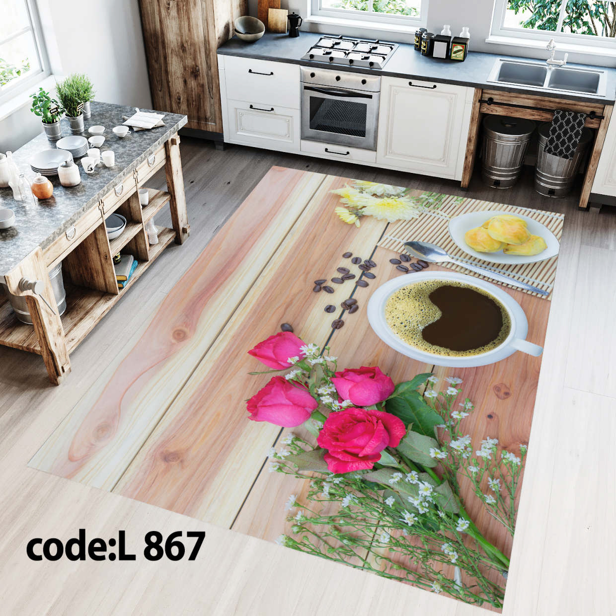 روفرشی کشدار (کاور فرش) و فرشینه و پادری کالای خواب متین کد L 867