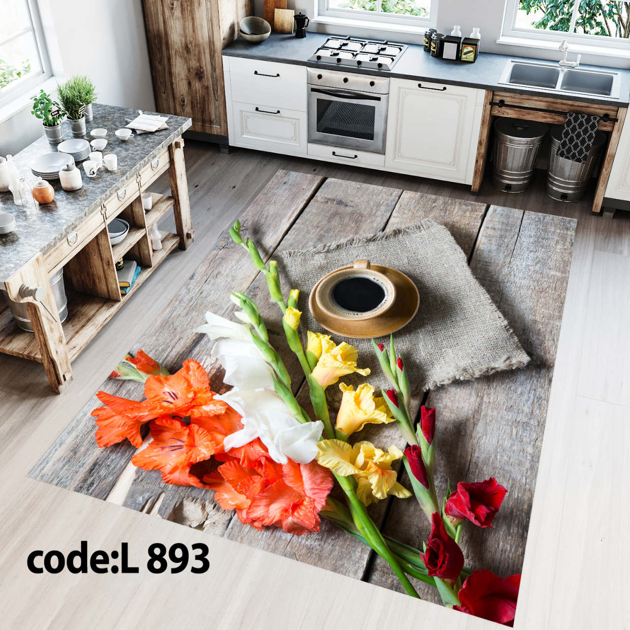 روفرشی کشدار (کاور فرش) و فرشینه و پادری کالای خواب متین کد L 893