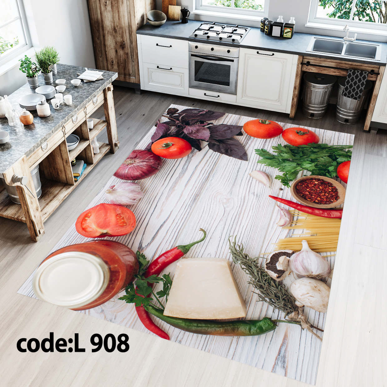 روفرشی کشدار (کاور فرش) و فرشینه و پادری کالای خواب متین کد L 908