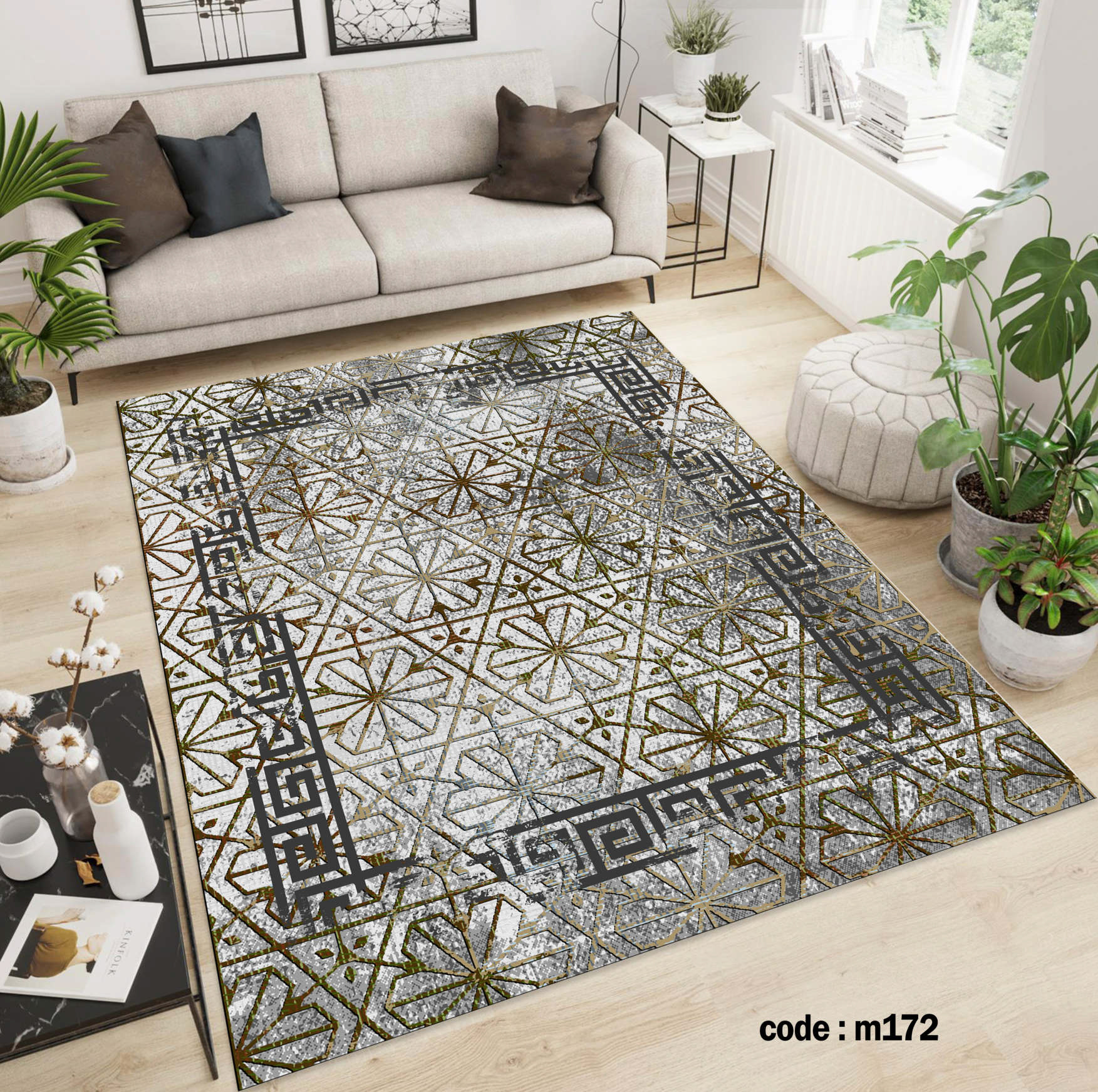 روفرشی کشدار (کاور فرش) و فرشینه و پادری کالای خواب متین کد m 172
