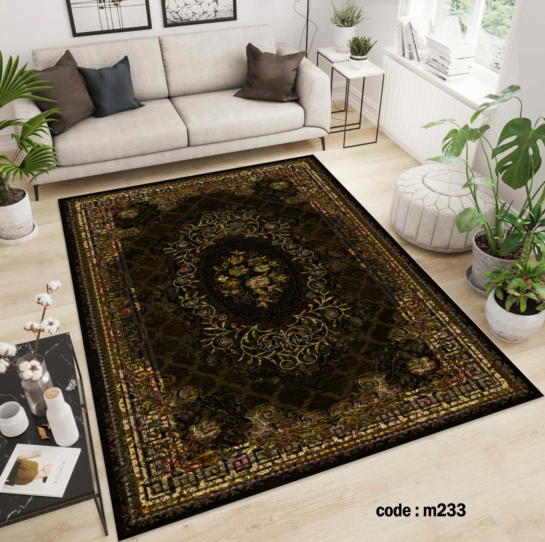 روفرشی کشدار (کاور فرش) و فرشینه و پادری کالای خواب متین کد m 233