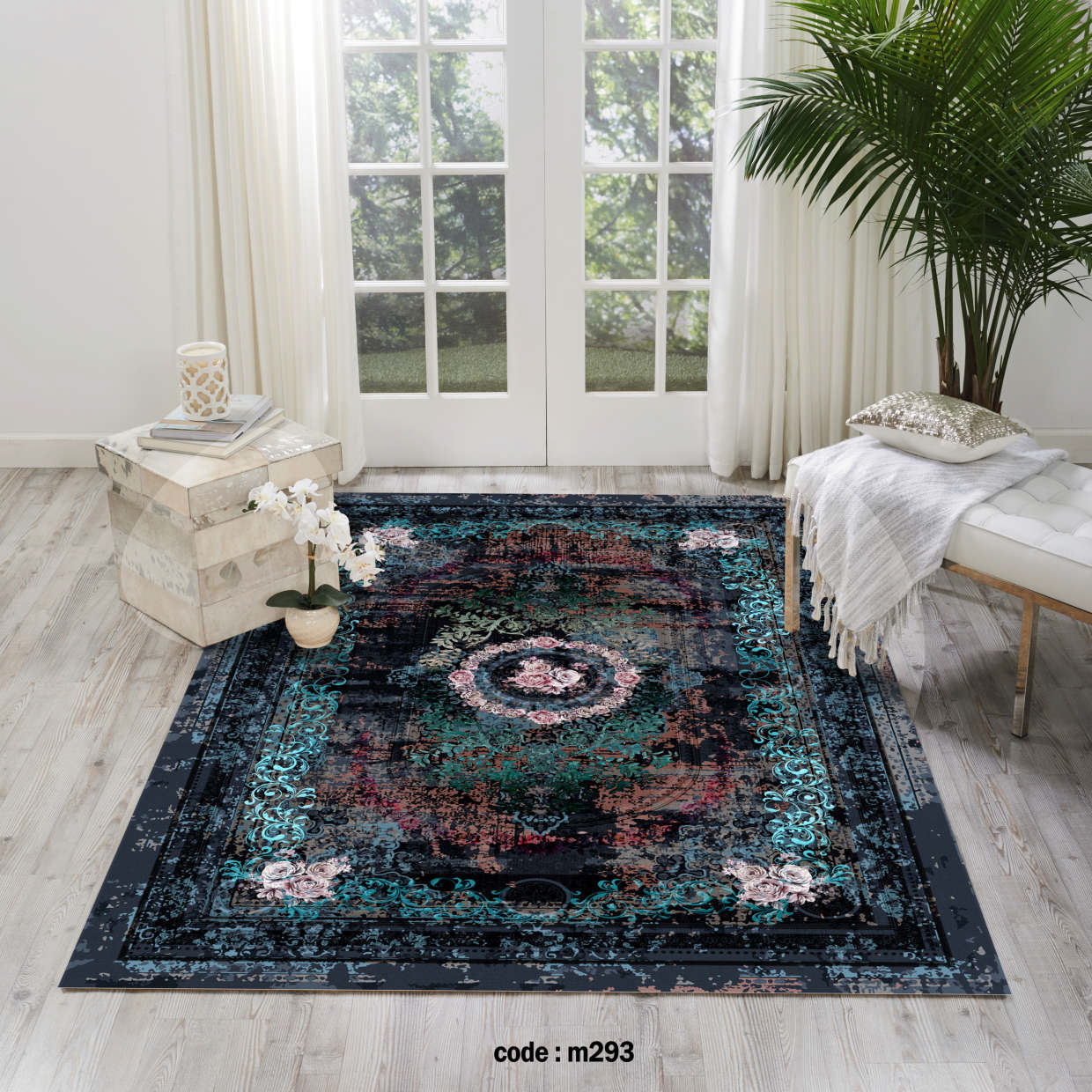 روفرشی کشدار (کاور فرش) و فرشینه و پادری کالای خواب متین کد m 293
