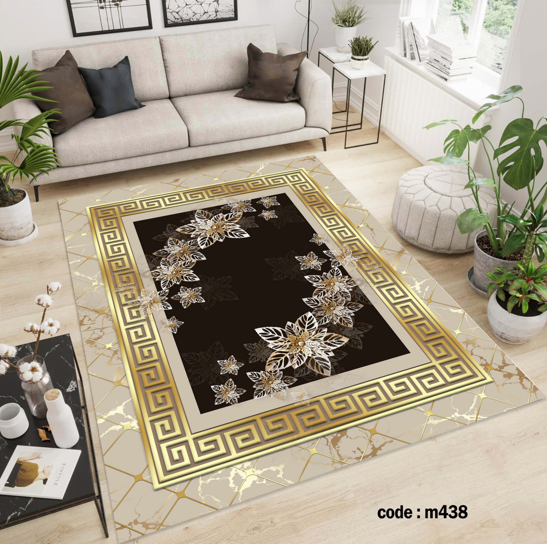 روفرشی کشدار (کاور فرش) و فرشینه و پادری کالای خواب متین کد m 438