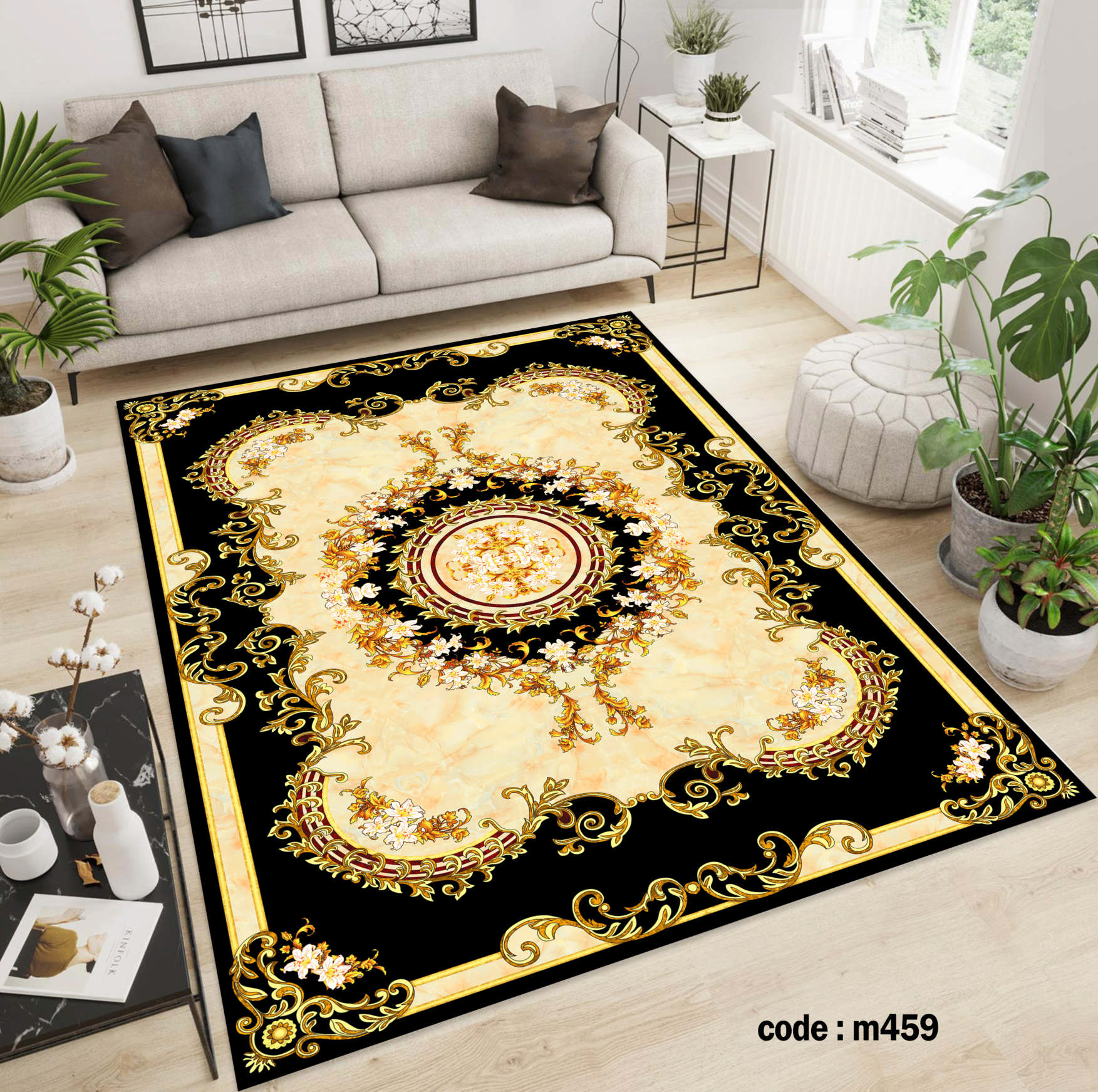 روفرشی کشدار (کاور فرش) و فرشینه و پادری کالای خواب متین کد m 459