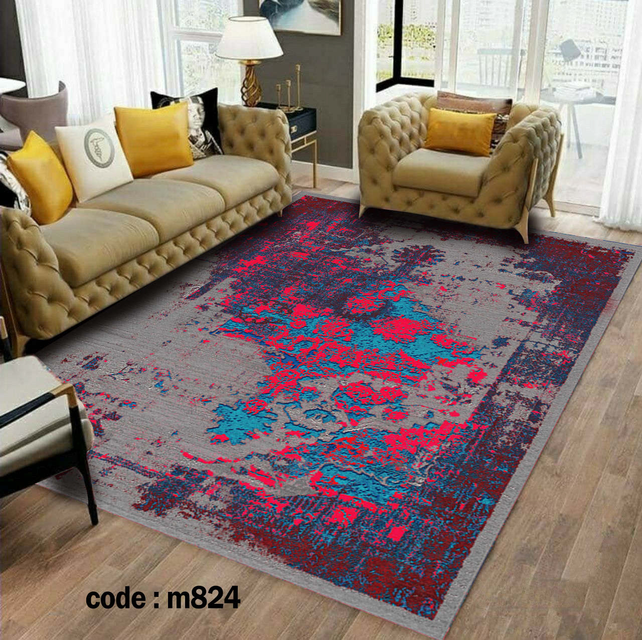 روفرشی کشدار (کاور فرش) و فرشینه و پادری کالای خواب متین کد m 824