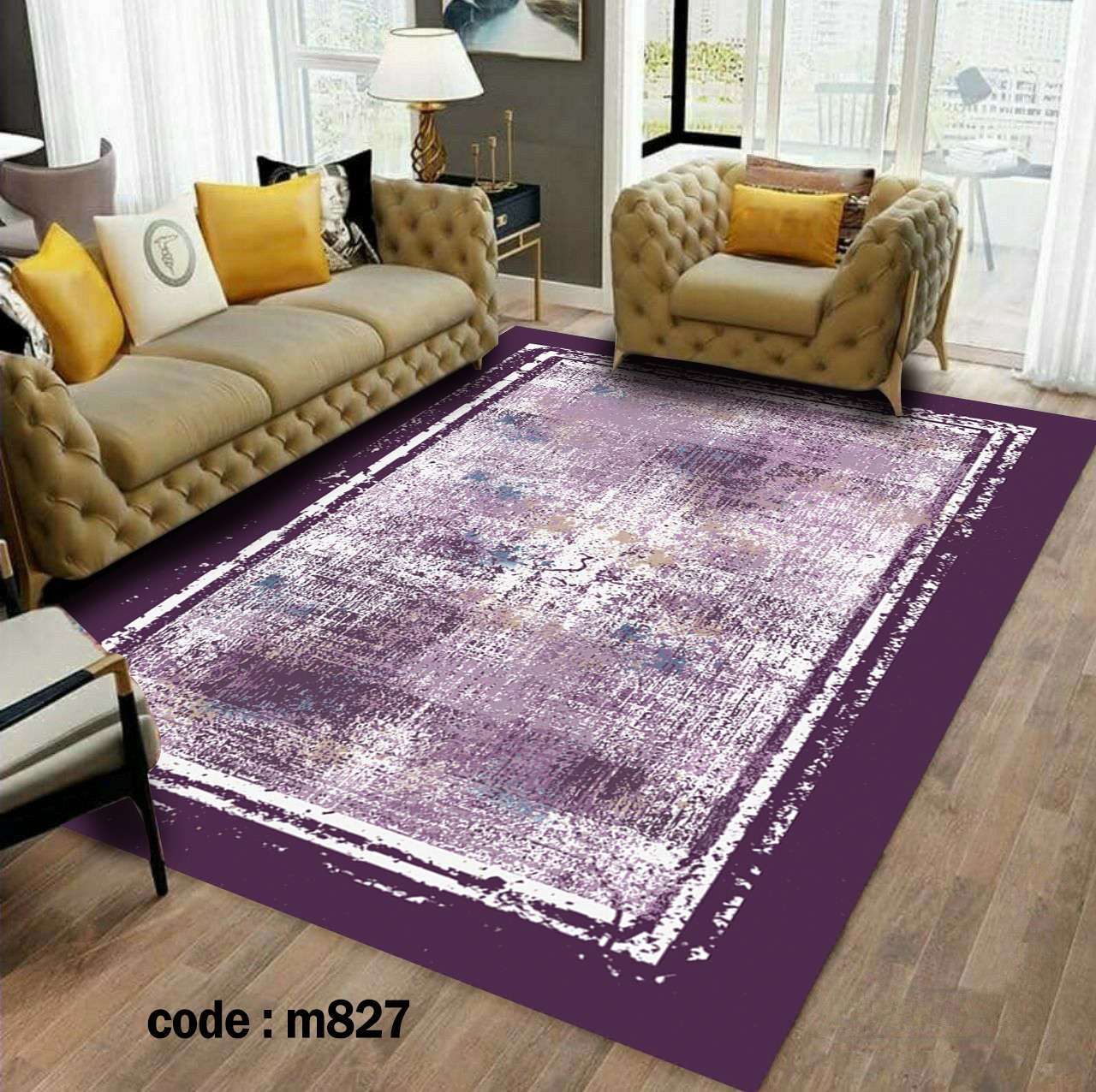روفرشی کشدار (کاور فرش) و فرشینه و پادری کالای خواب متین کد m 827