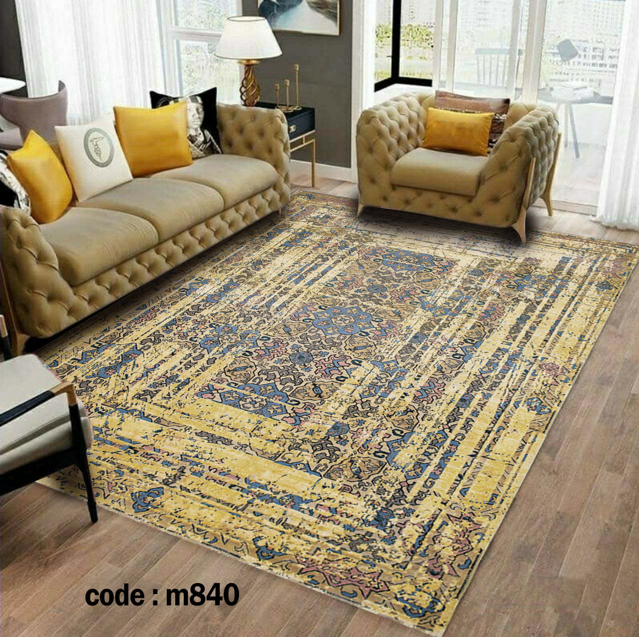 روفرشی کشدار (کاور فرش) و فرشینه و پادری کالای خواب متین کد m 840
