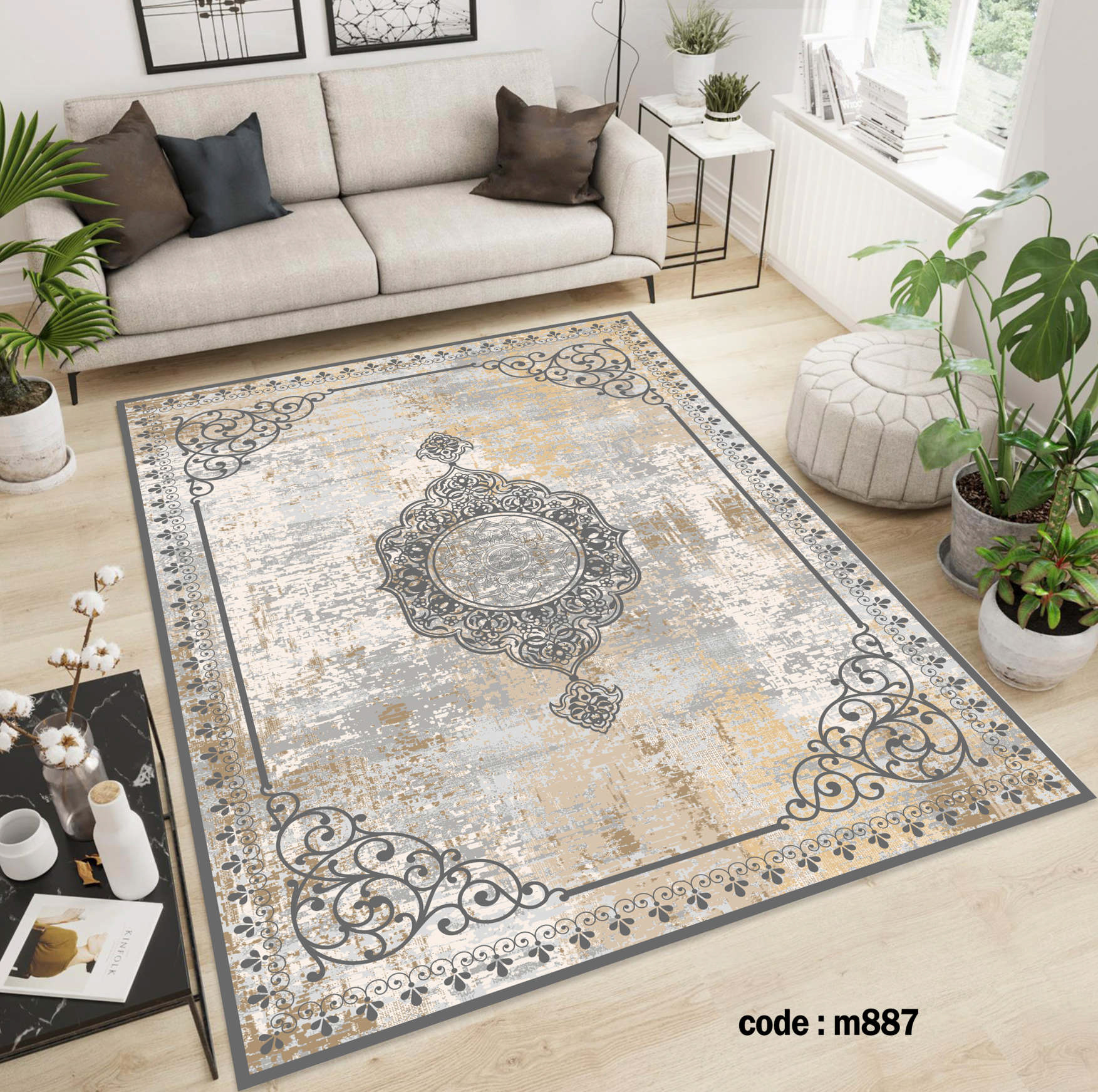 روفرشی کشدار (کاور فرش) و فرشینه و پادری کالای خواب متین کد m 887