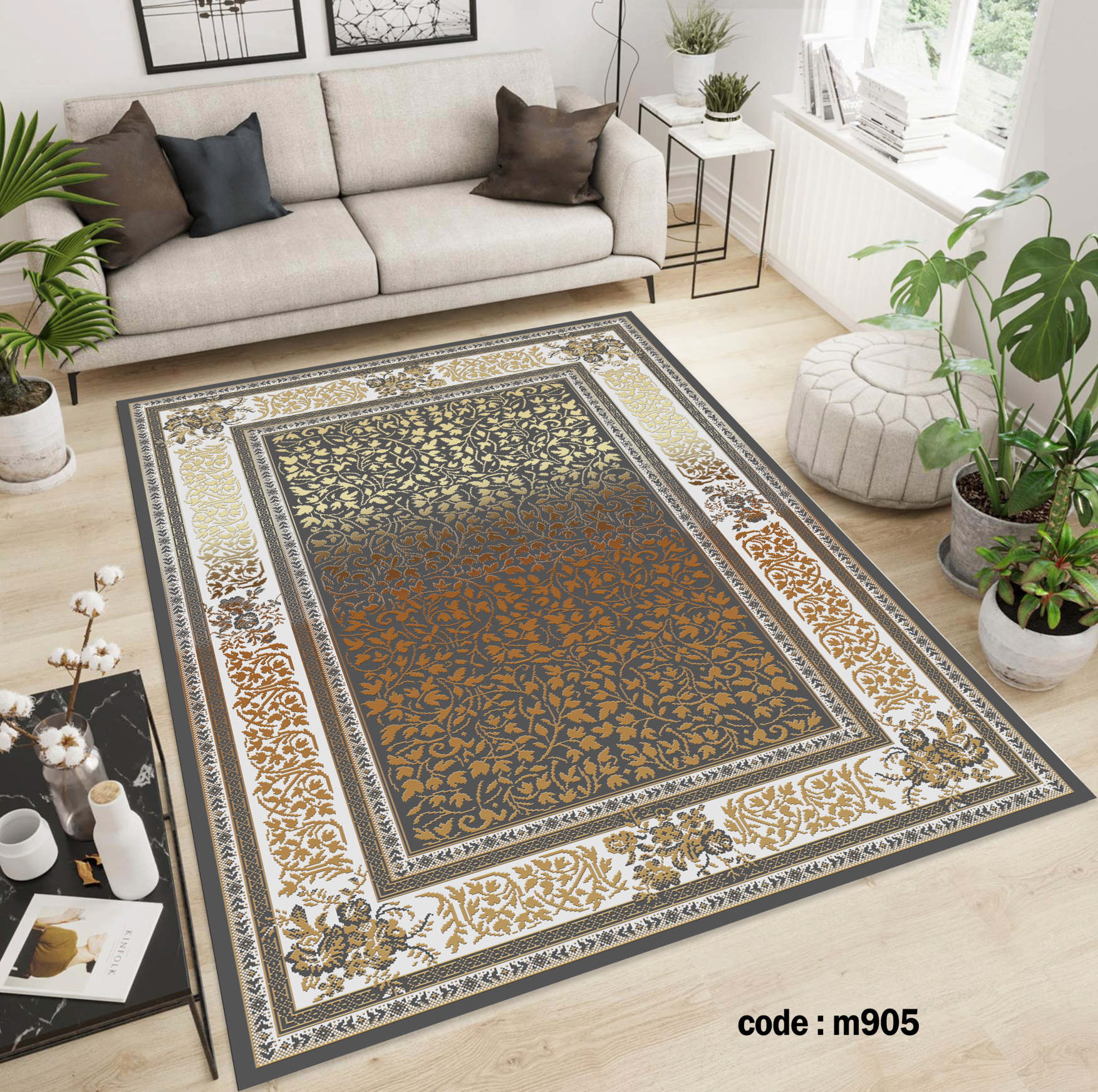 روفرشی کشدار (کاور فرش) و فرشینه و پادری کالای خواب متین کد m 905