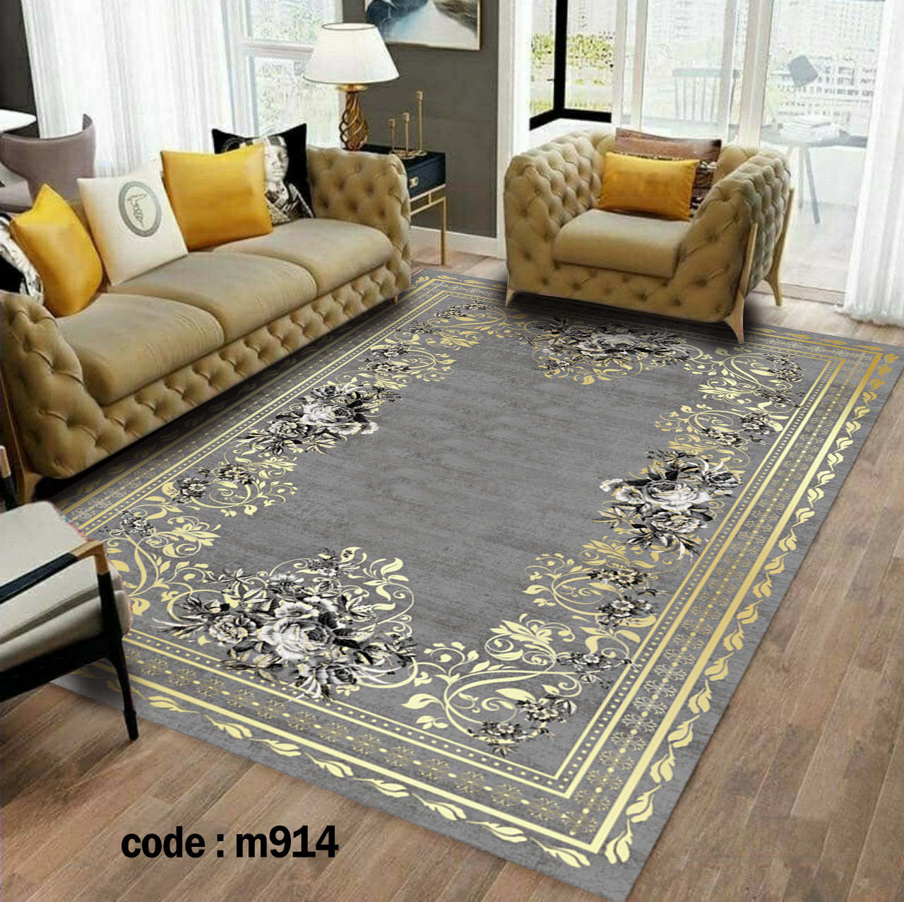 روفرشی کشدار (کاور فرش) و فرشینه و پادری کالای خواب متین کد m 914