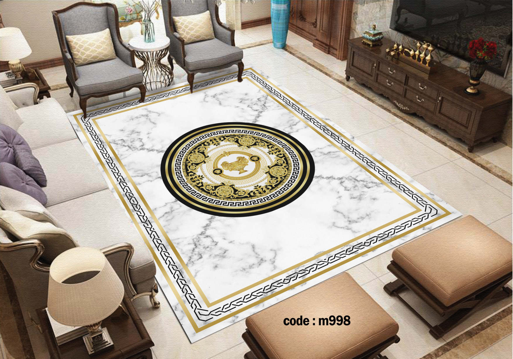 روفرشی کشدار (کاور فرش) و فرشینه و پادری کالای خواب متین کد m 998