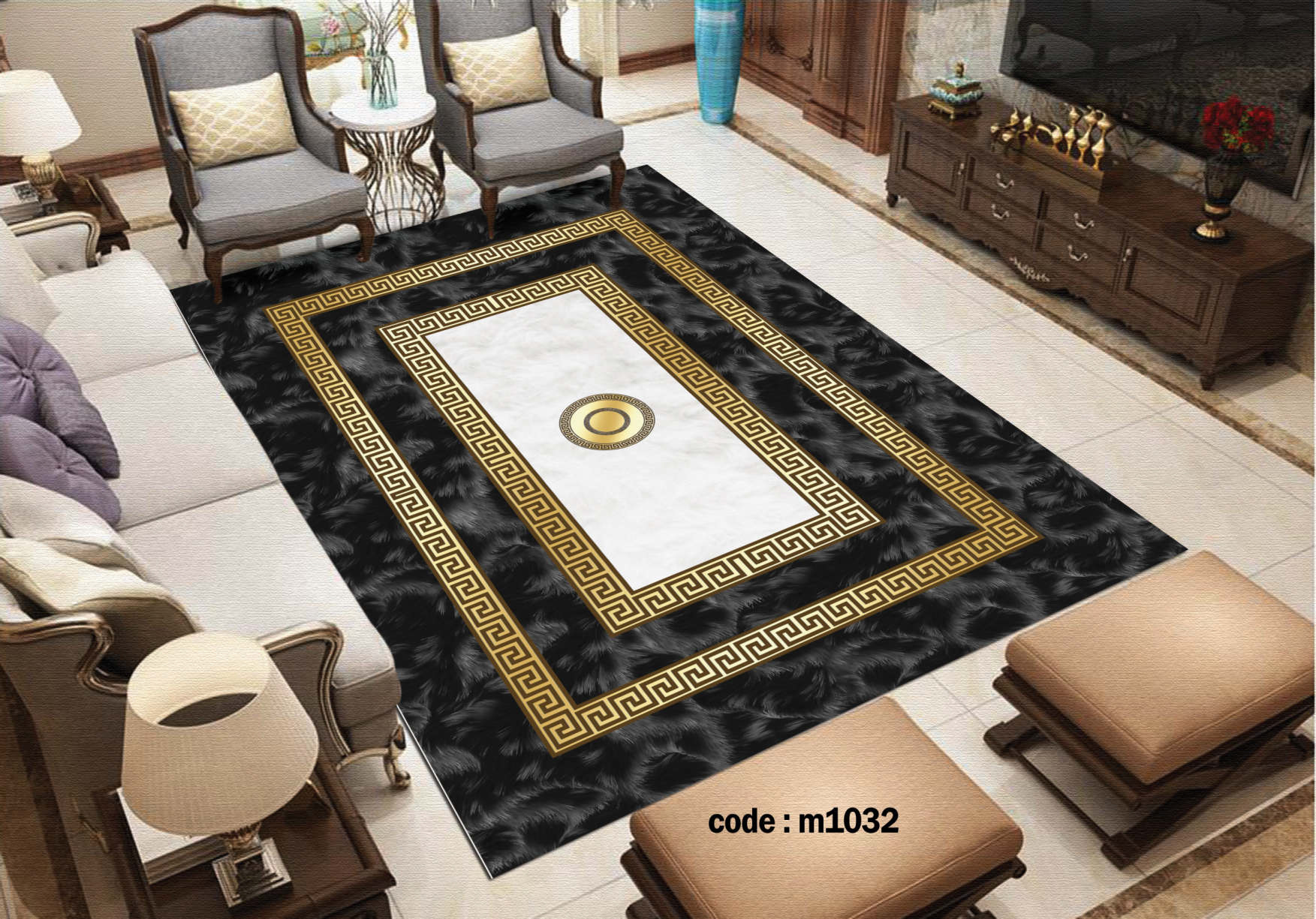 روفرشی کشدار (کاور فرش) و فرشینه و پادری کالای خواب متین کد m 1032