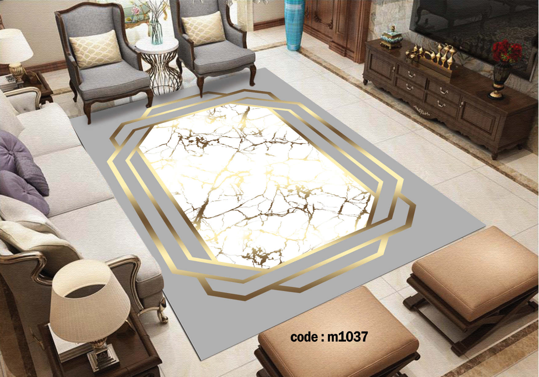 روفرشی کشدار (کاور فرش) و فرشینه و پادری کالای خواب متین کد m 1037