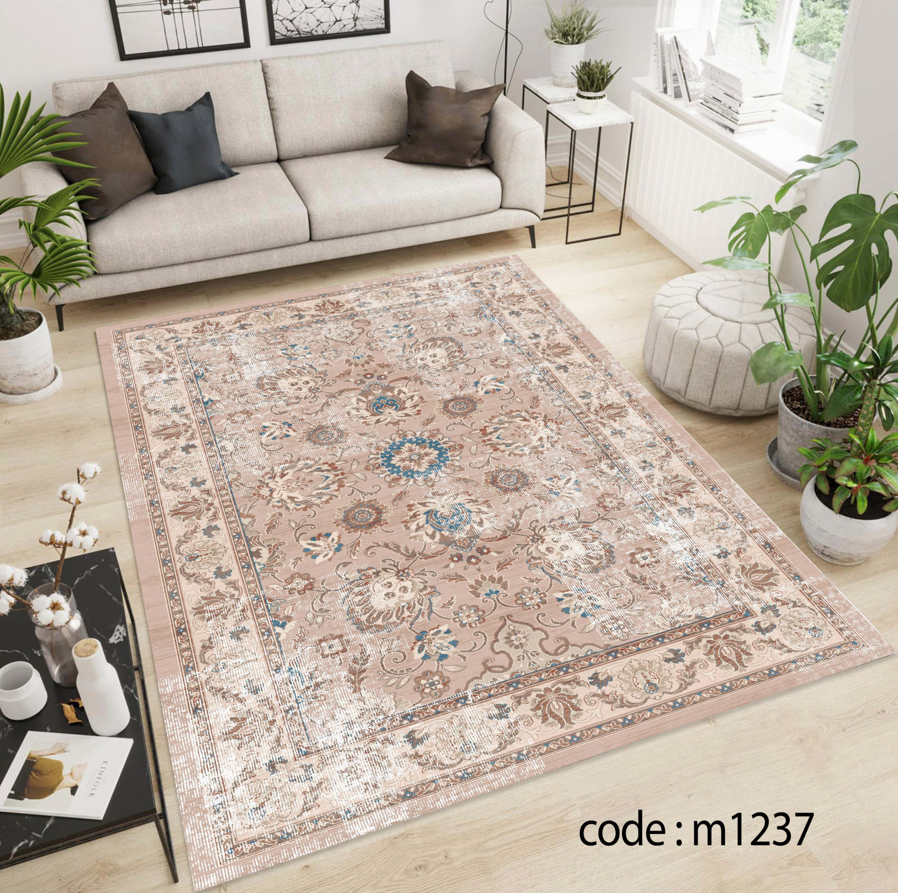 روفرشی کشدار (کاور فرش) و فرشینه و پادری کالای خواب متین کد m 1237