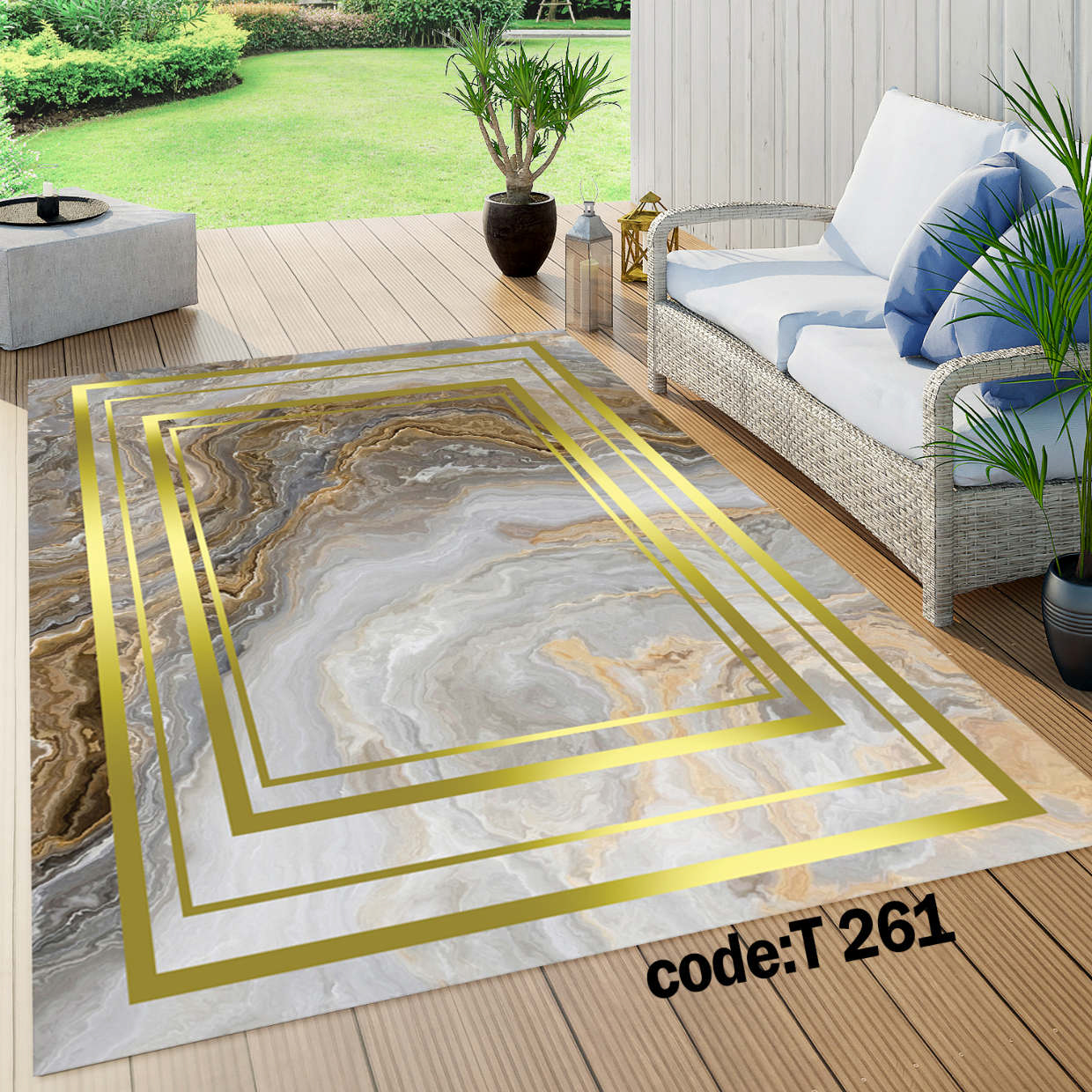 روفرشی کشدار (کاور فرش) و فرشینه و پادری کالای خواب متین کد T 261