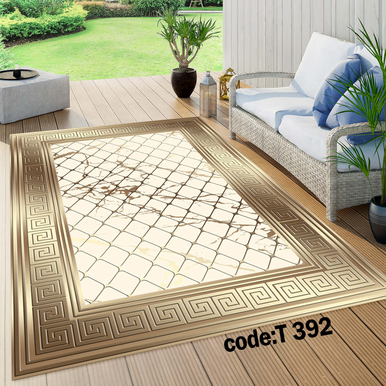 روفرشی کشدار (کاور فرش) و فرشینه و پادری کالای خواب متین کد T 392