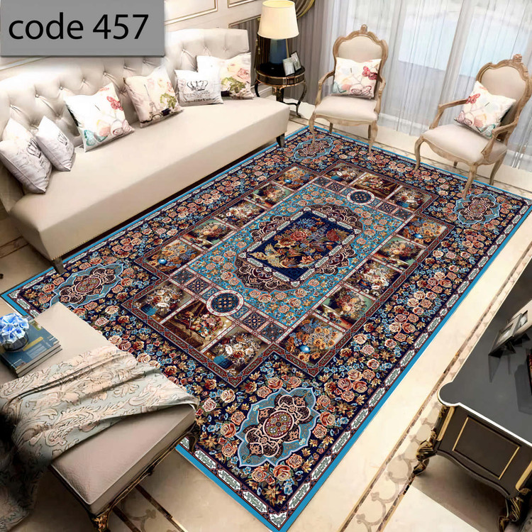 روفرشی کشدار (کاور فرش) و فرشینه و پادری کالای خواب متین کد 457