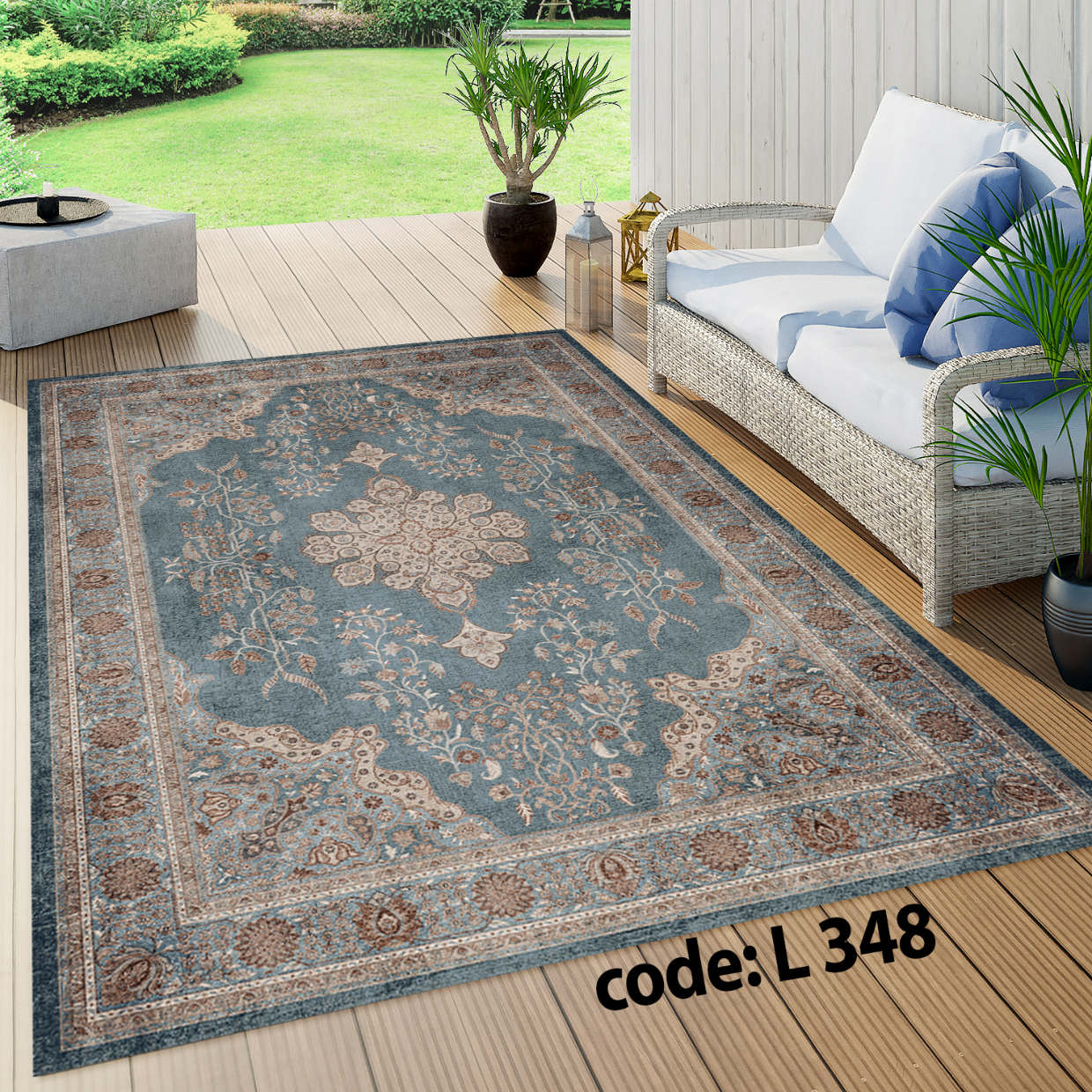 روفرشی کشدار (کاور فرش) و فرشینه و پادری کالای خواب متین کد L 348