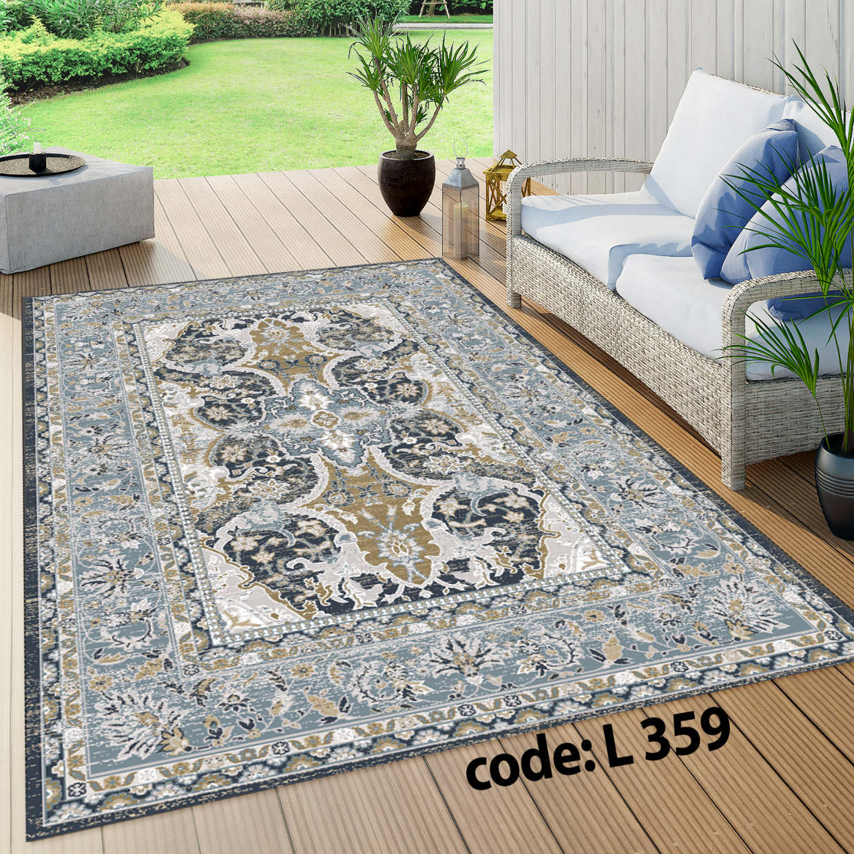 روفرشی کشدار (کاور فرش) و فرشینه و پادری کالای خواب متین کد L 359