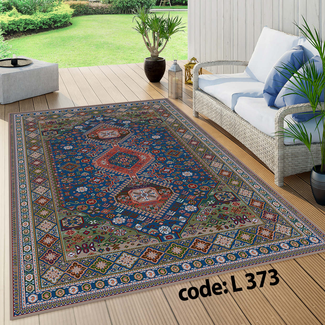 روفرشی کشدار (کاور فرش) و فرشینه و پادری کالای خواب متین کد L 373