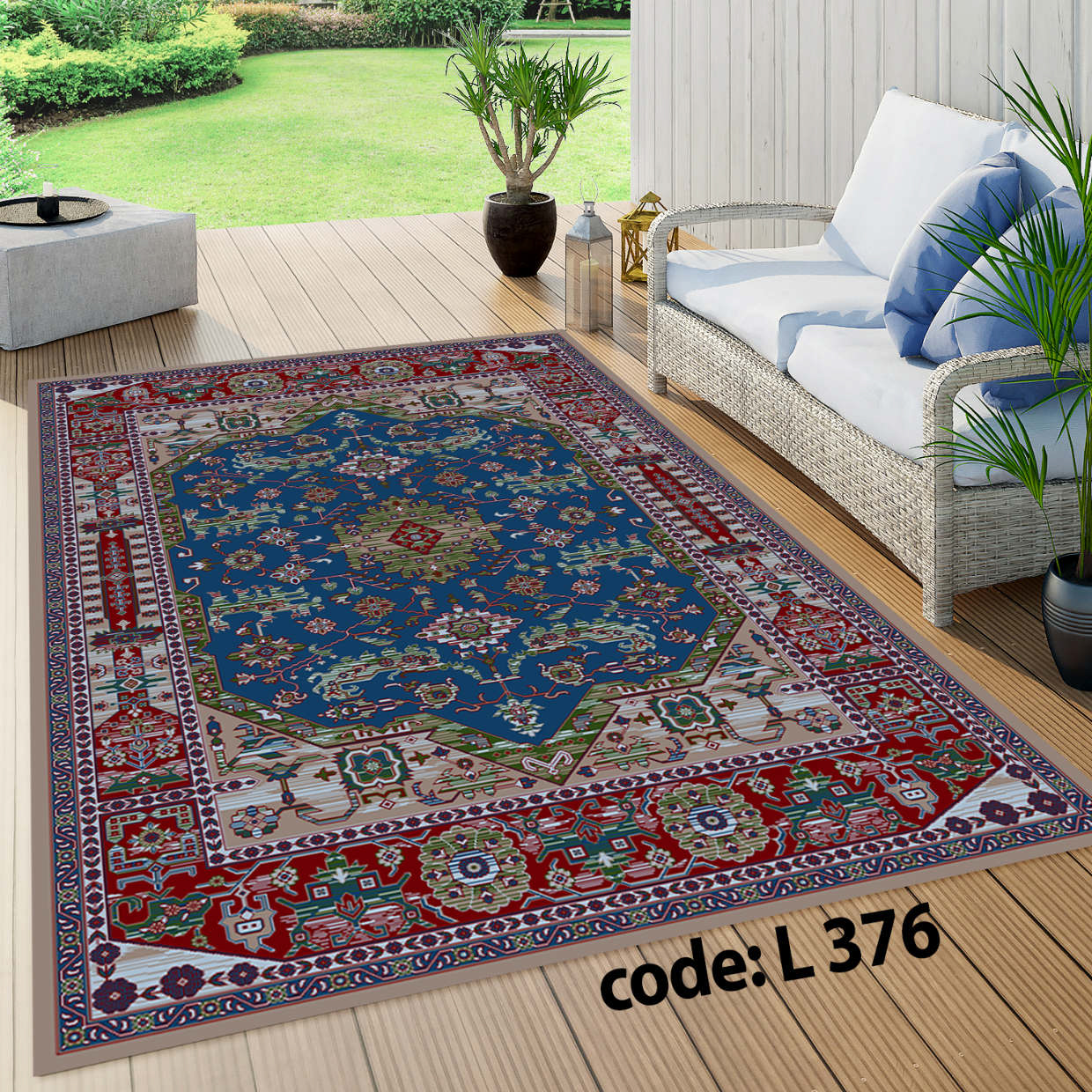 روفرشی کشدار (کاور فرش) و فرشینه و پادری کالای خواب متین کد L 376