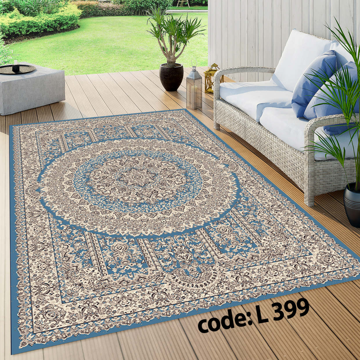 روفرشی کشدار (کاور فرش) و فرشینه و پادری کالای خواب متین کد L 399