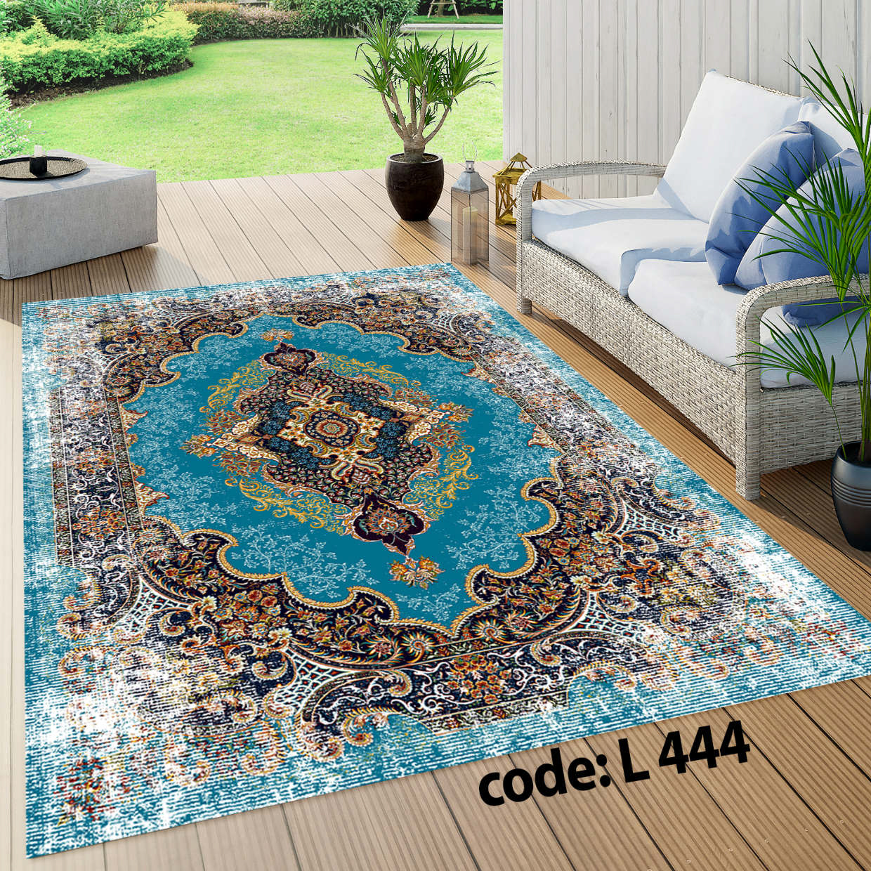 روفرشی کشدار (کاور فرش) و فرشینه و پادری کالای خواب متین کد L 444
