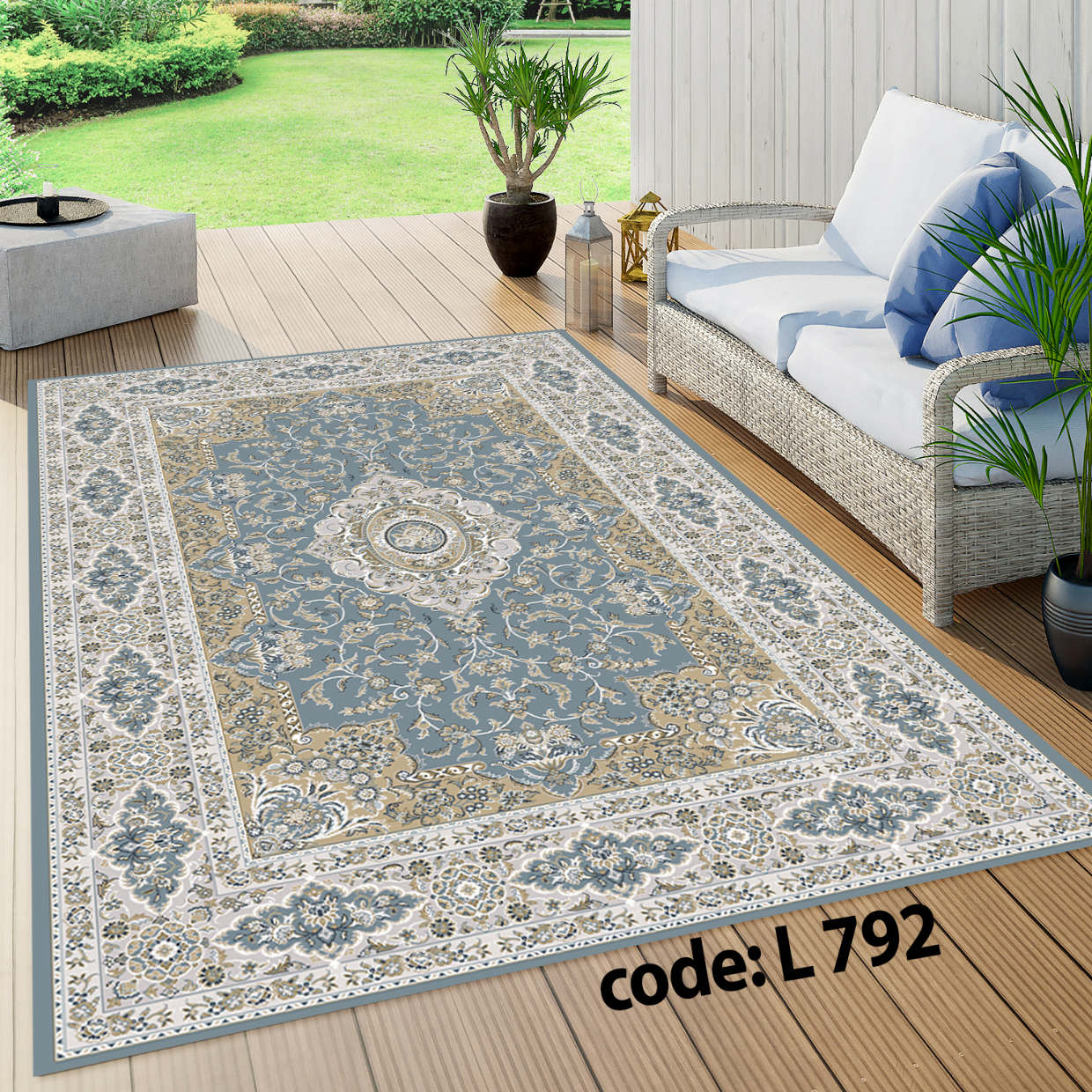 روفرشی کشدار (کاور فرش) و فرشینه و پادری کالای خواب متین کد L 792