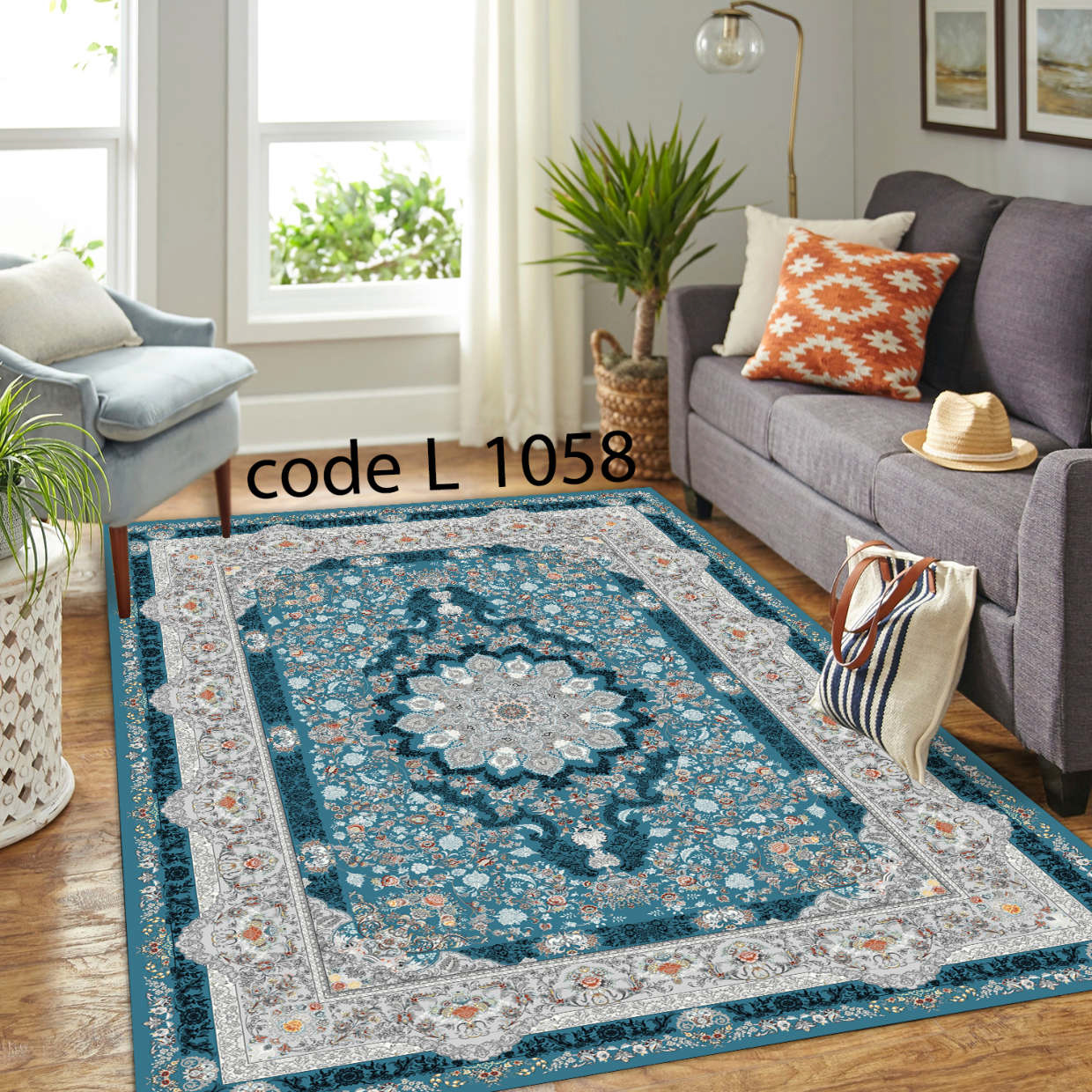 روفرشی کشدار (کاور فرش) و فرشینه و پادری کالای خواب متین کد L 1058