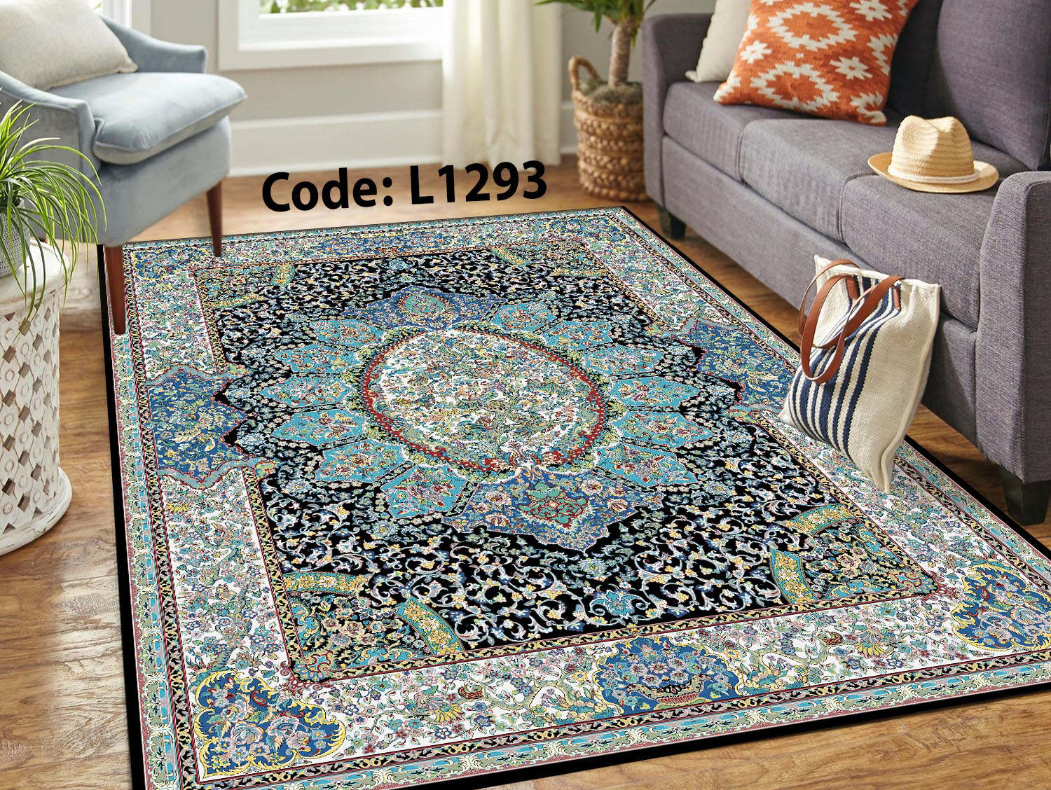 روفرشی کشدار (کاور فرش) و فرشینه و پادری کالای خواب متین کد L 1293