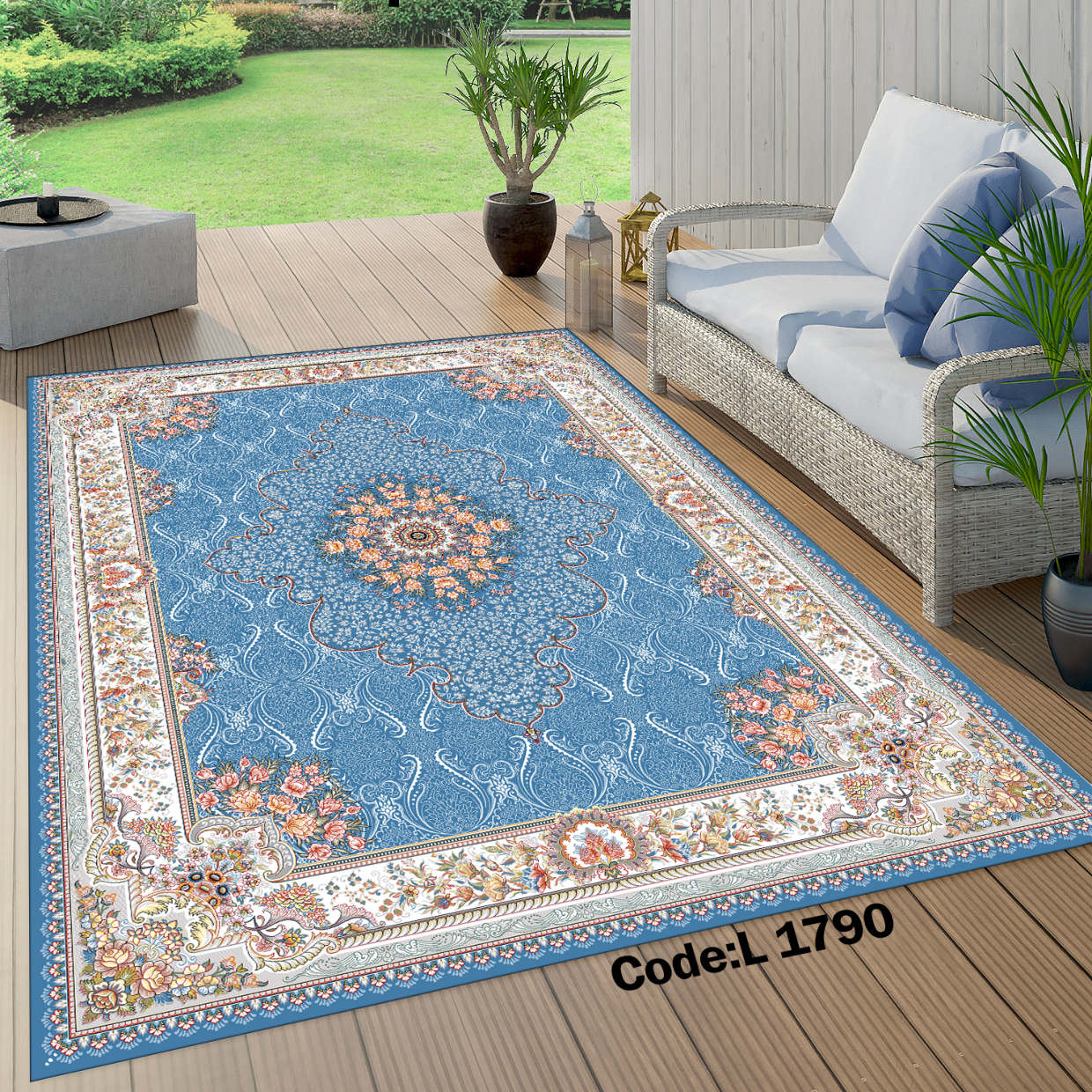 روفرشی کشدار (کاور فرش) و فرشینه و پادری کالای خواب متین کد L 1790