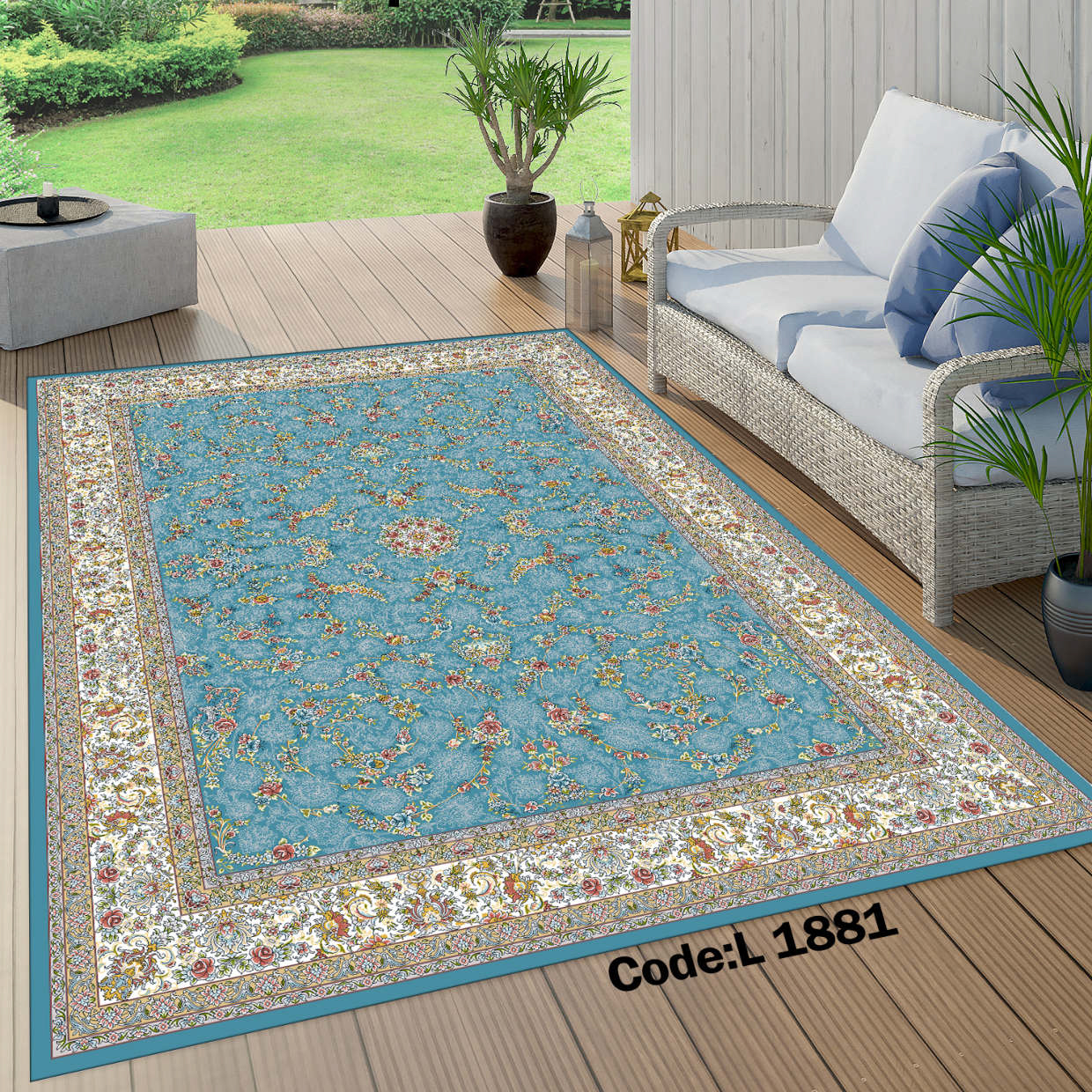 روفرشی کشدار (کاور فرش) و فرشینه و پادری کالای خواب متین کد L 1881