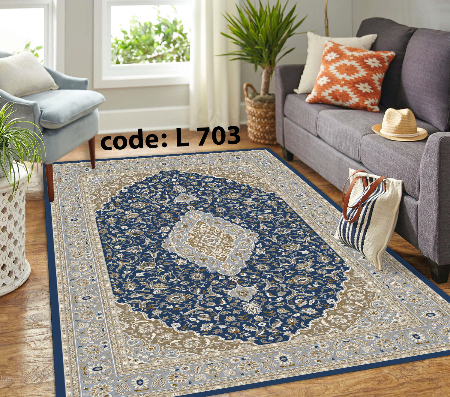 روفرشی کشدار (کاور فرش) و فرشینه و پادری کالای خواب متین کد L 703