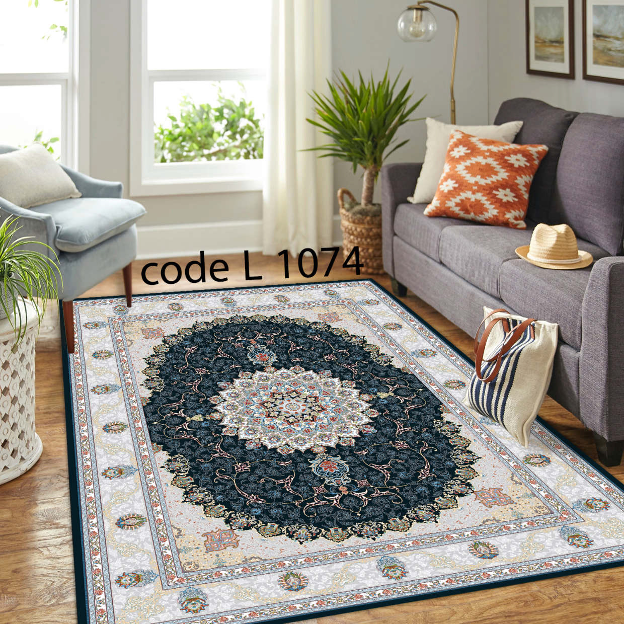 روفرشی کشدار (کاور فرش) و فرشینه و پادری کالای خواب متین کد L 1074