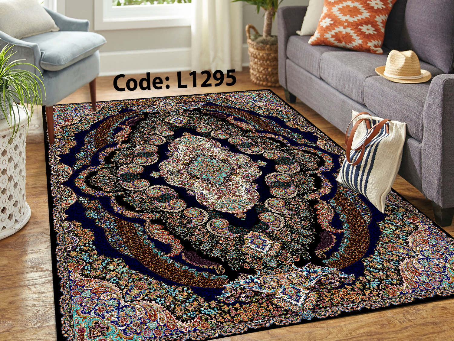 روفرشی کشدار (کاور فرش) و فرشینه و پادری کالای خواب متین کد L 1295
