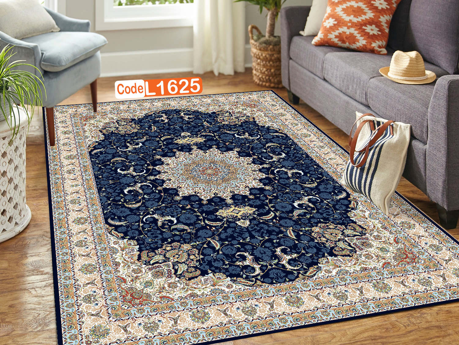 روفرشی کشدار (کاور فرش) و فرشینه و پادری کالای خواب متین کد L 1625