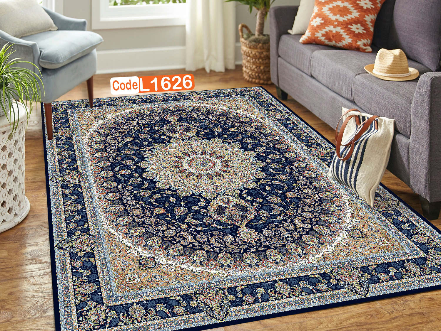 روفرشی کشدار (کاور فرش) و فرشینه و پادری کالای خواب متین کد L 1626