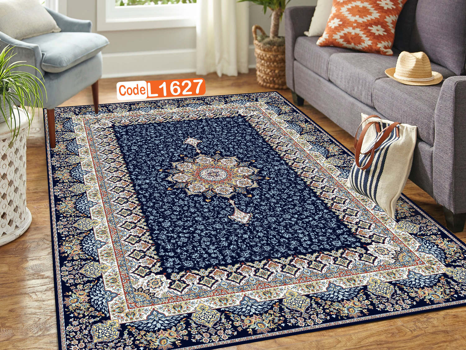 روفرشی کشدار (کاور فرش) و فرشینه و پادری کالای خواب متین کد L 1627