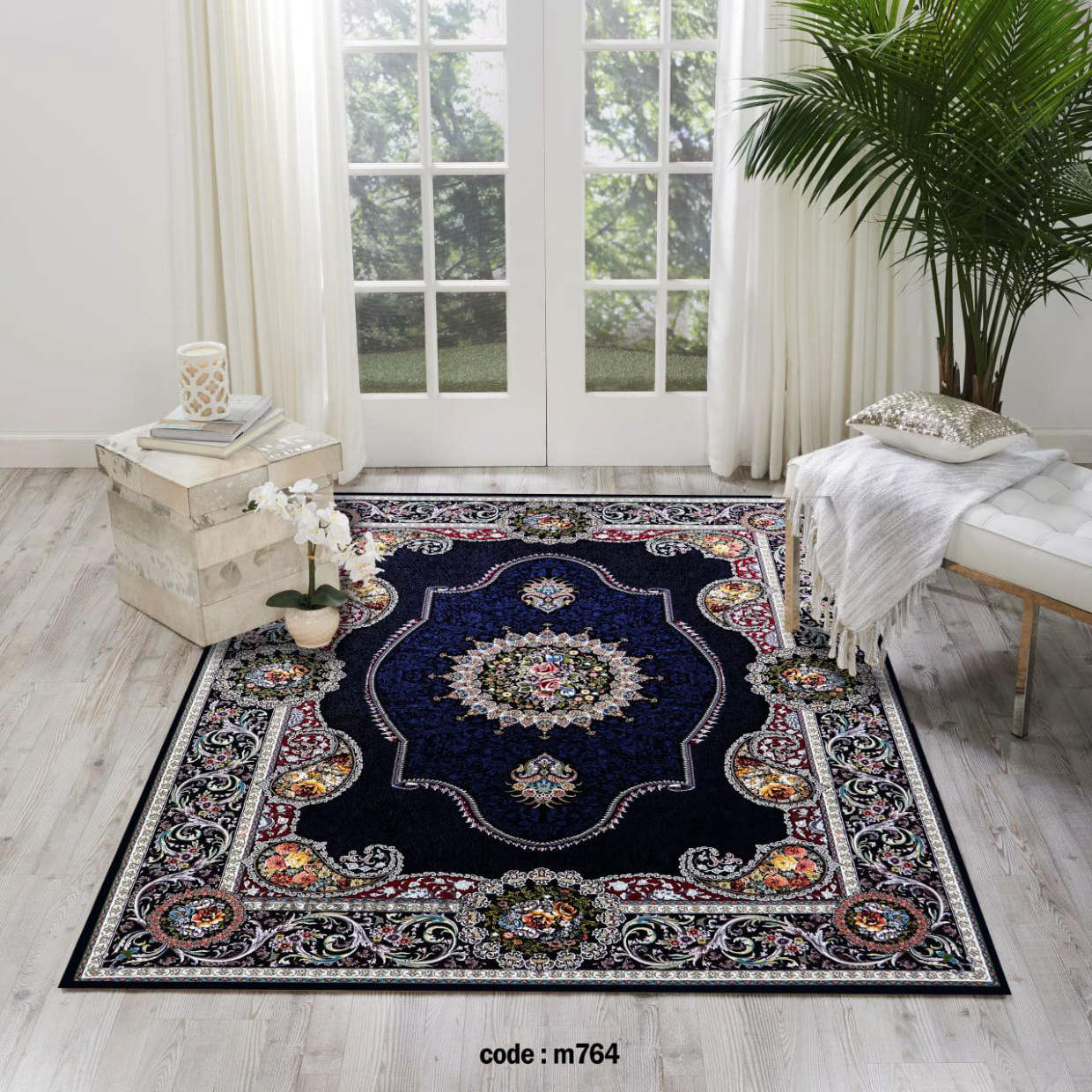 روفرشی کشدار (کاور فرش) و فرشینه و پادری کالای خواب متین کد m 764