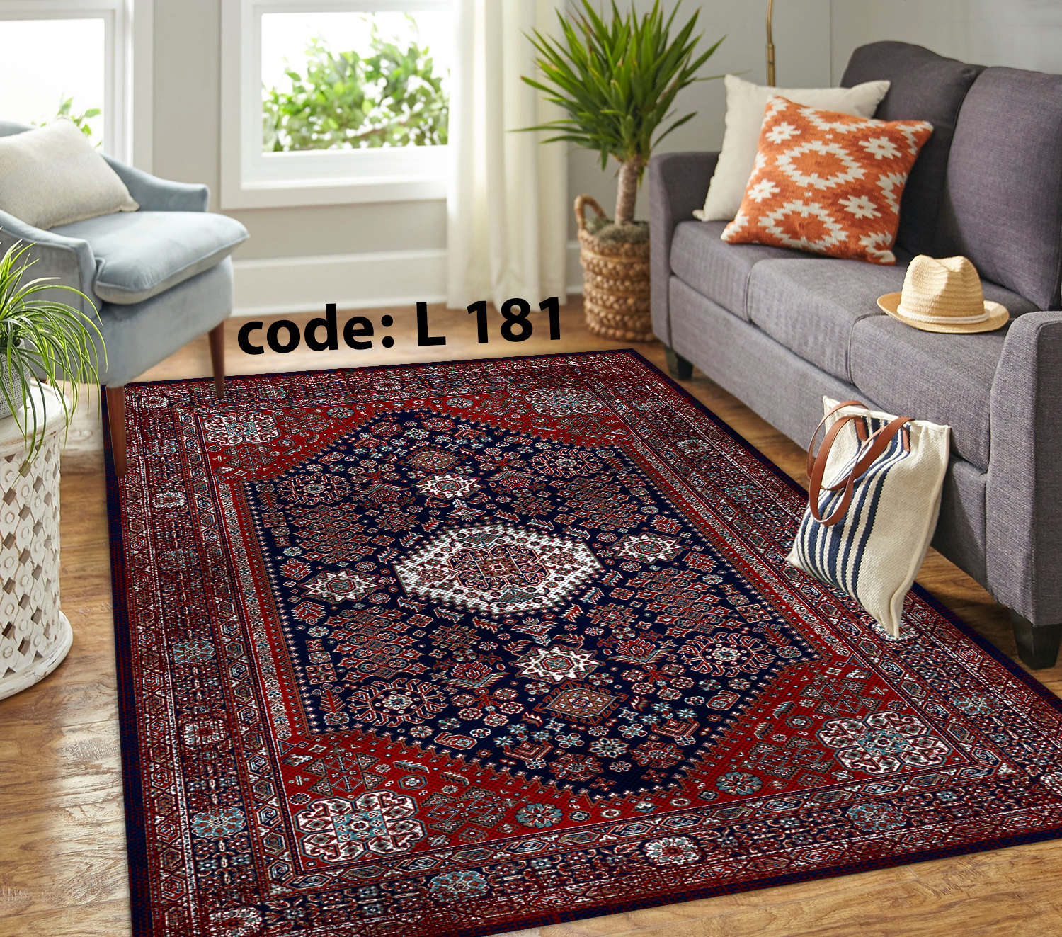 روفرشی کشدار (کاور فرش) و فرشینه و پادری کالای خواب متین کد L 181