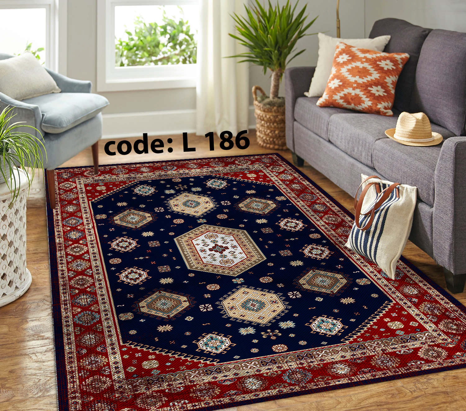 روفرشی کشدار (کاور فرش) و فرشینه و پادری کالای خواب متین کد L 186