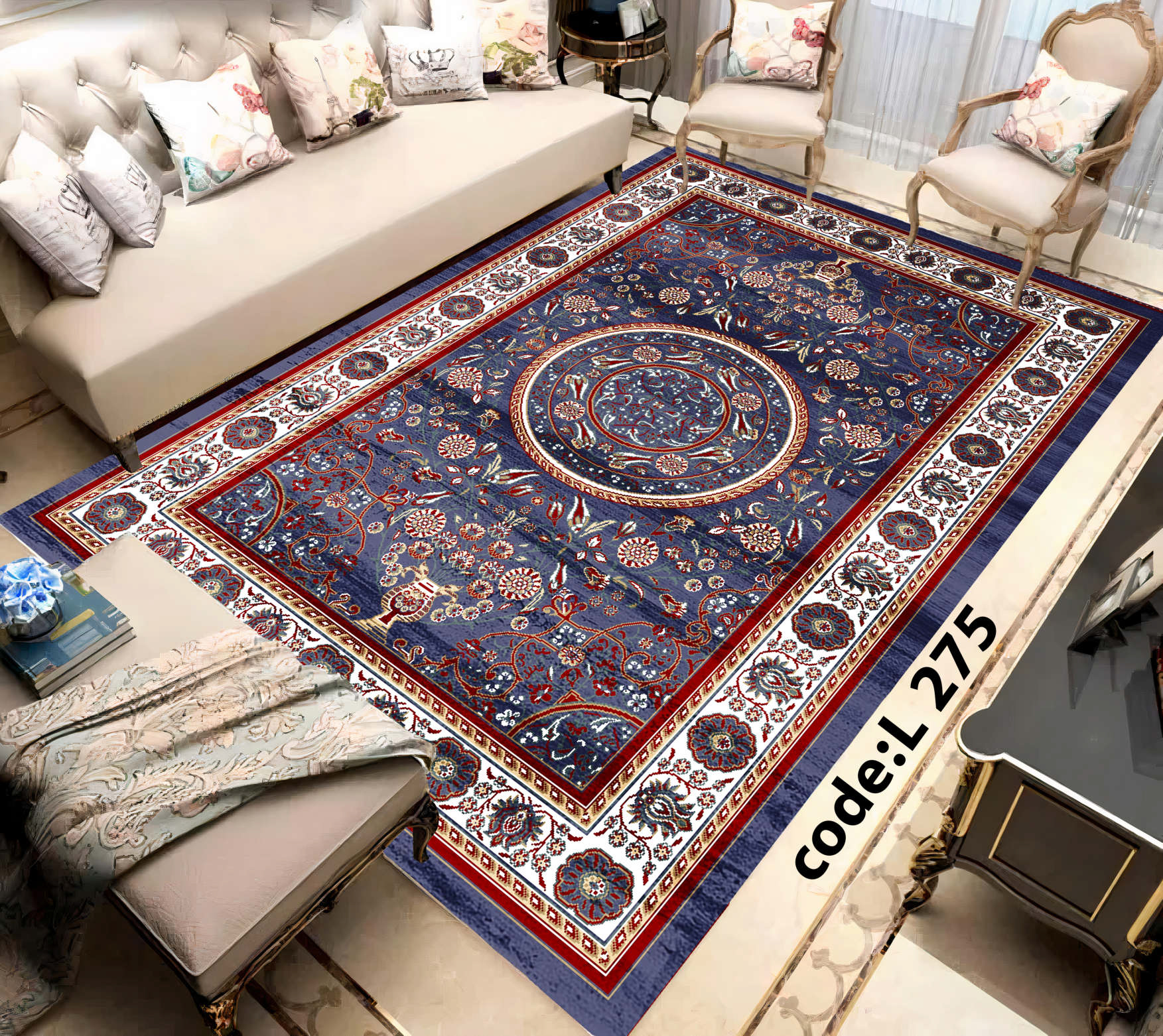 روفرشی کشدار (کاور فرش) و فرشینه و پادری کالای خواب متین کد L 275