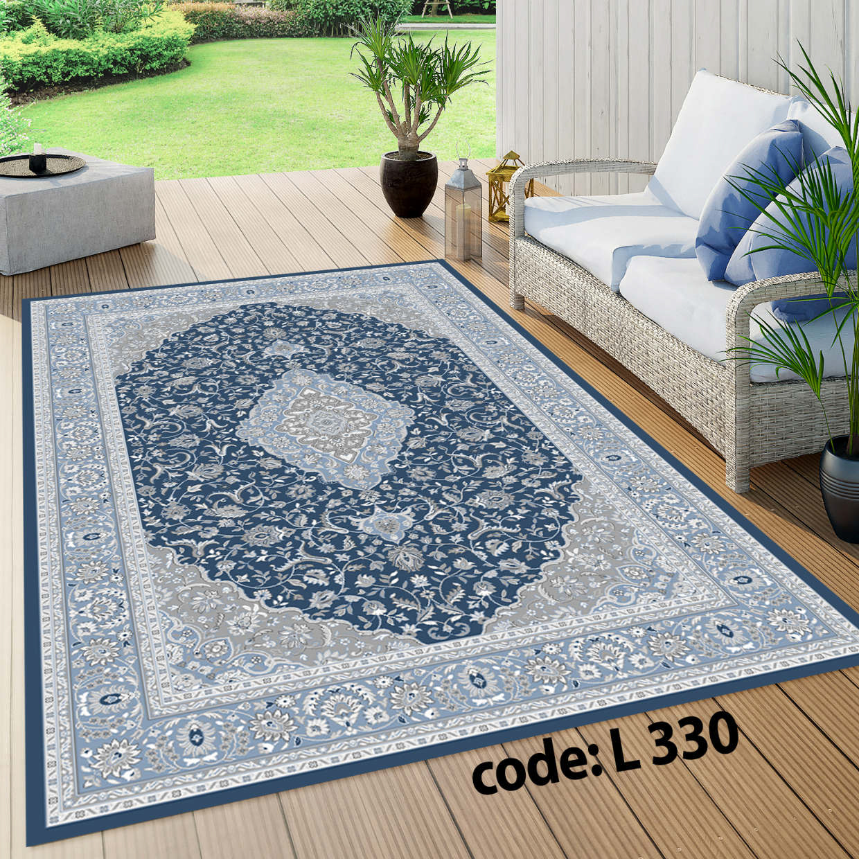 روفرشی کشدار (کاور فرش) و فرشینه و پادری کالای خواب متین کد L 330