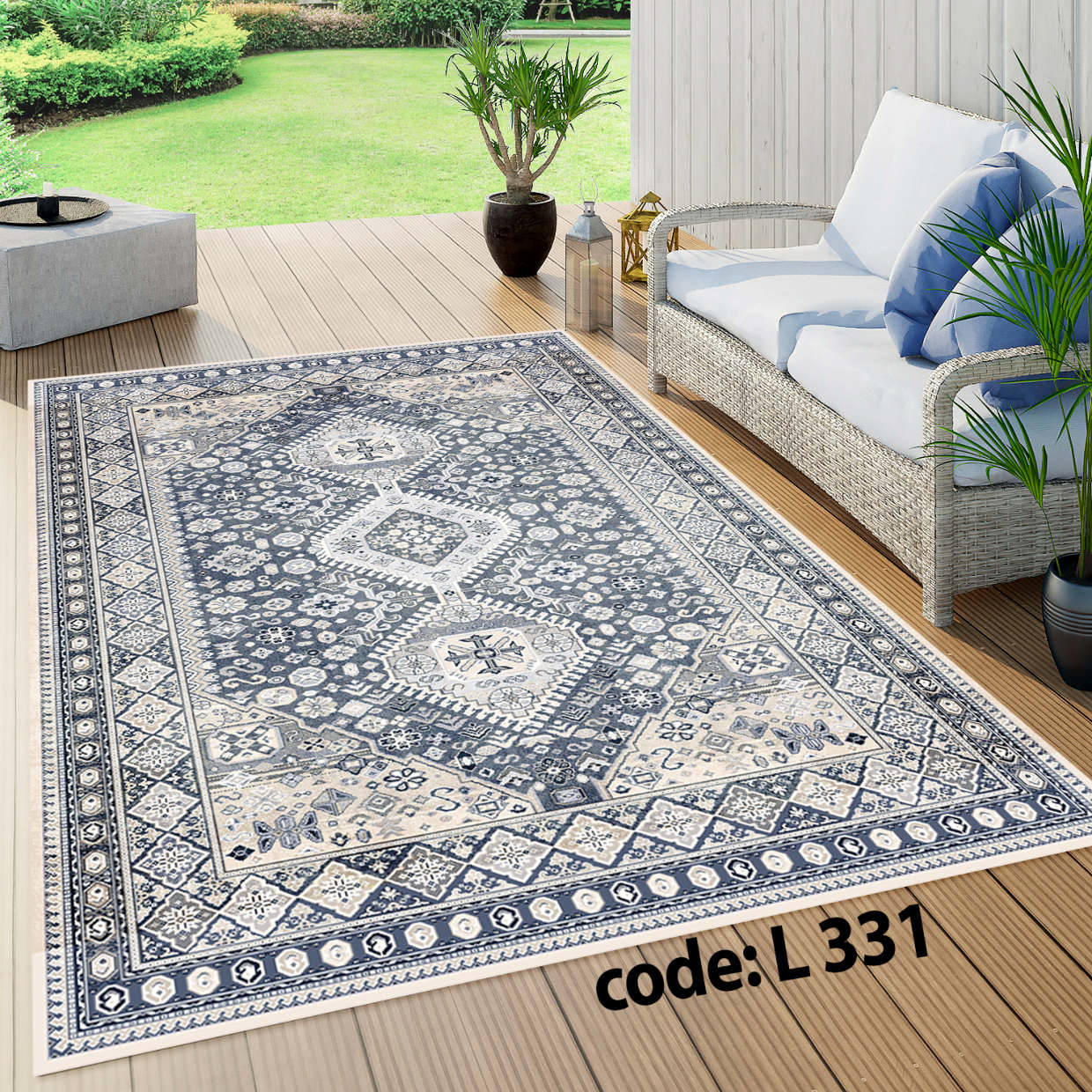 روفرشی کشدار (کاور فرش) و فرشینه و پادری کالای خواب متین کد L 331