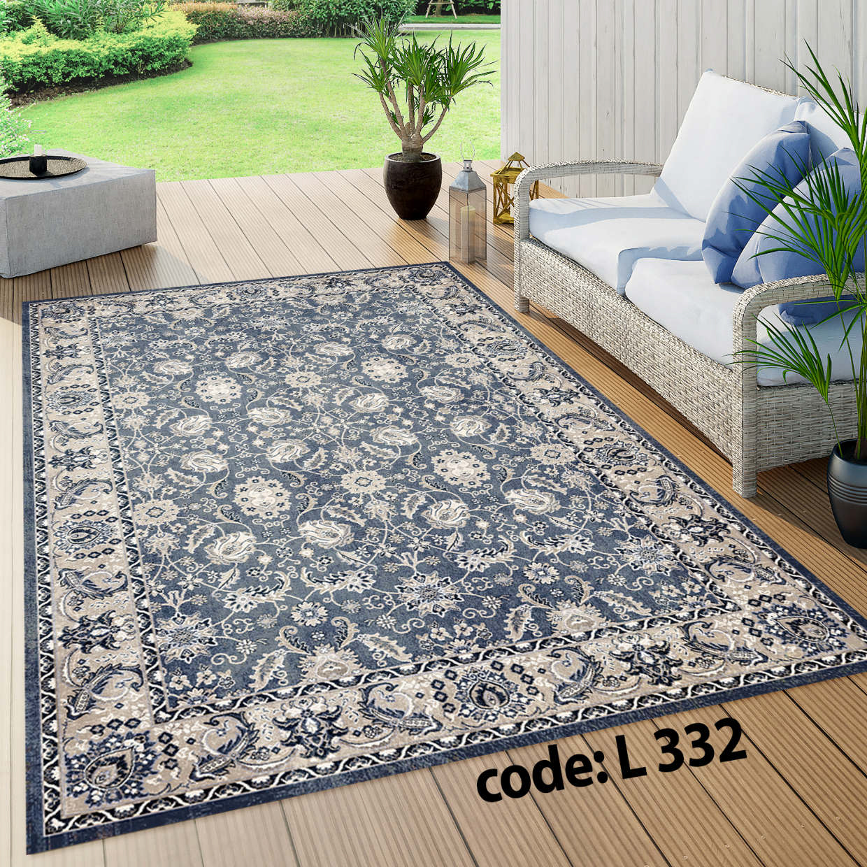 روفرشی کشدار (کاور فرش) و فرشینه و پادری کالای خواب متین کد L 332