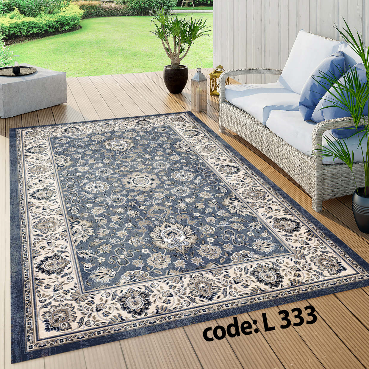 روفرشی کشدار (کاور فرش) و فرشینه و پادری کالای خواب متین کد L 333