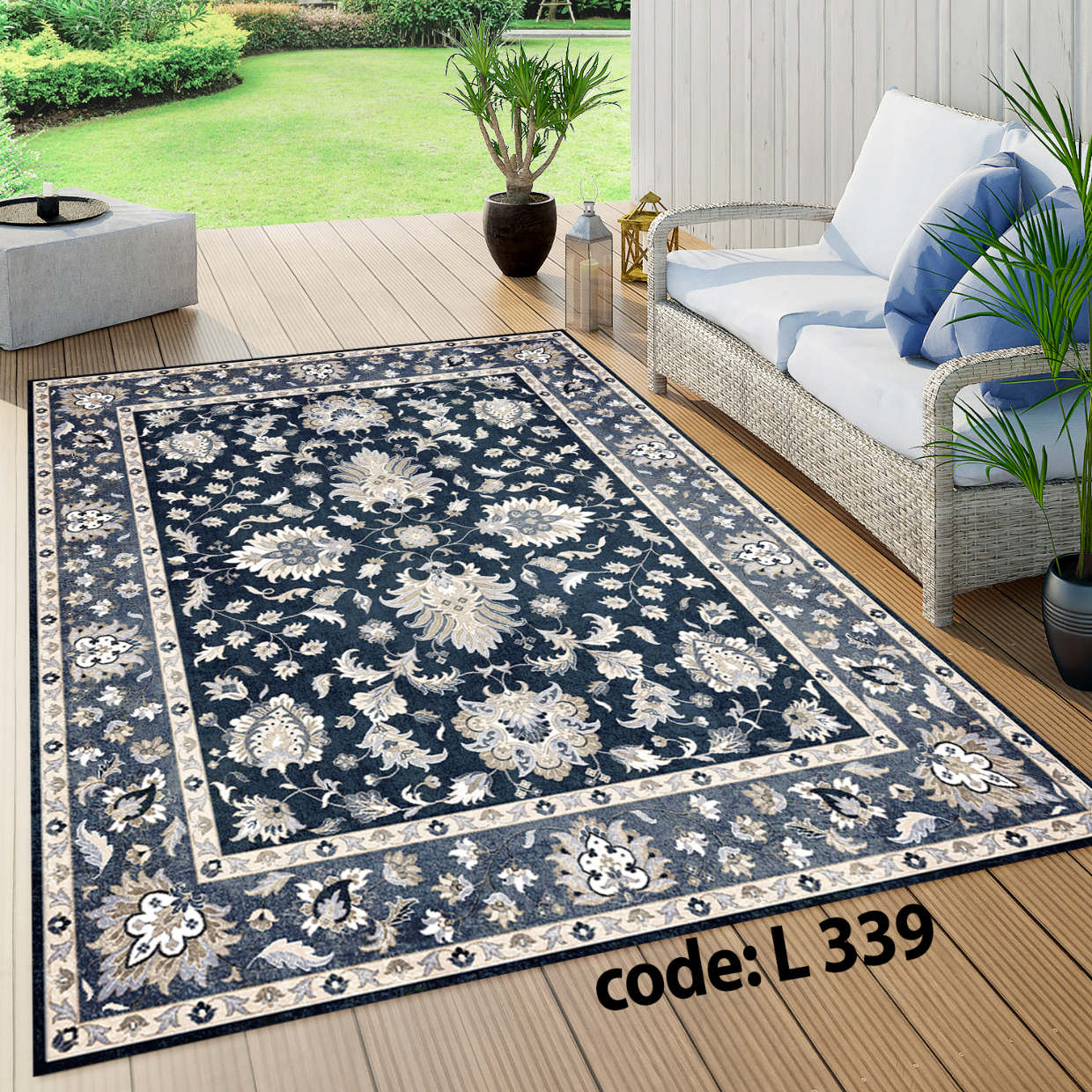 روفرشی کشدار (کاور فرش) و فرشینه و پادری کالای خواب متین کد L 339