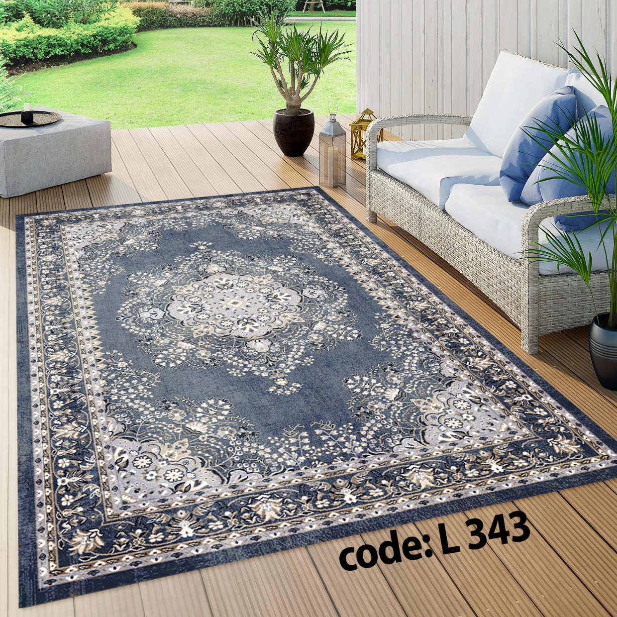 روفرشی کشدار (کاور فرش) و فرشینه و پادری کالای خواب متین کد L 343