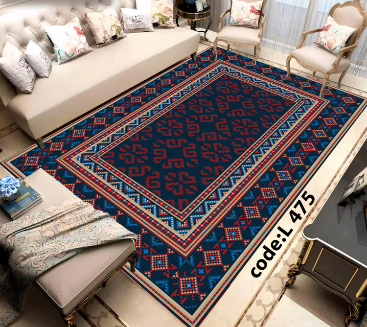 روفرشی کشدار (کاور فرش) و فرشینه و پادری کالای خواب متین کد L 475