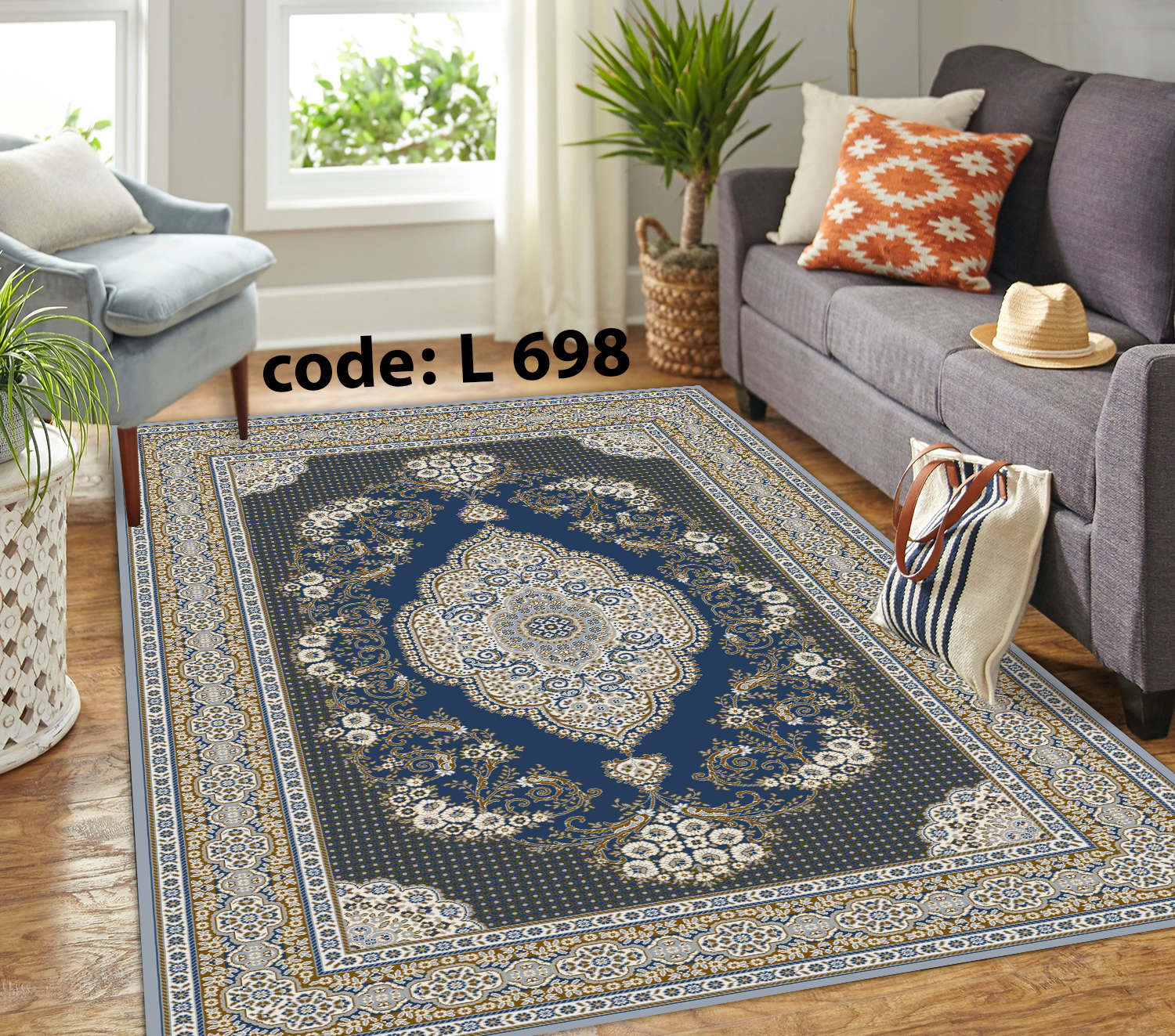 روفرشی کشدار (کاور فرش) و فرشینه و پادری کالای خواب متین کد L 698